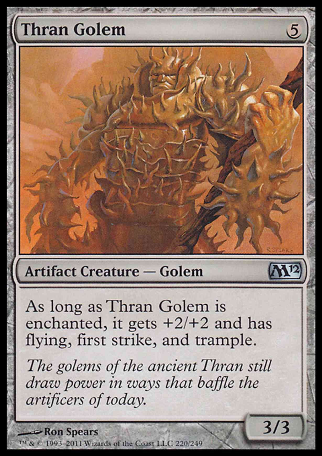 Thran Golem magic card front