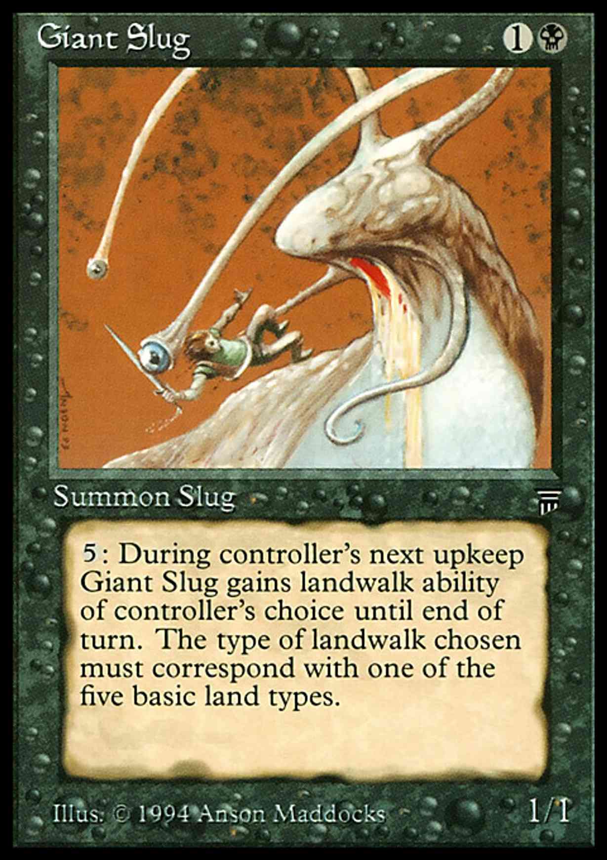 Giant Slug magic card front