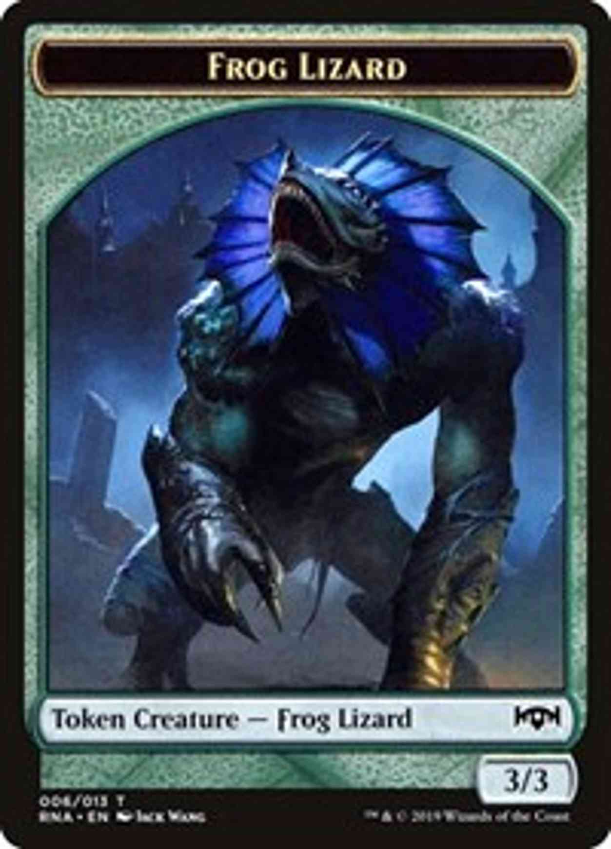 Frog Lizard Token magic card front