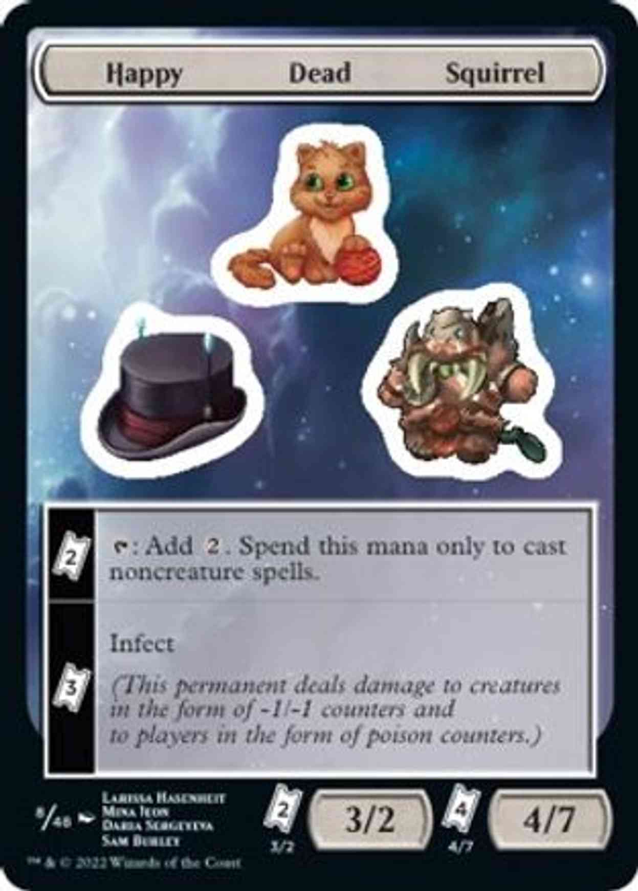 Happy Dead Squirrel magic card front