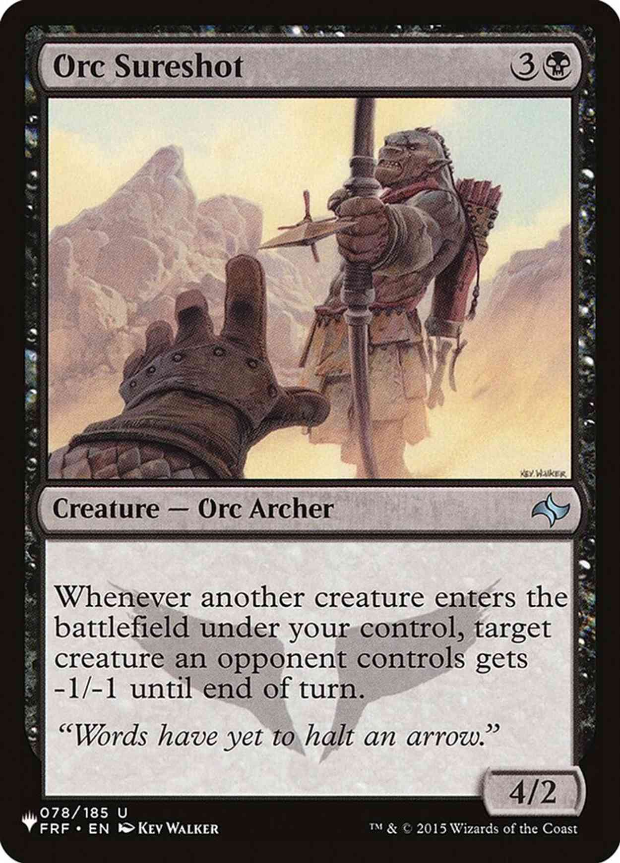 Orc Sureshot magic card front