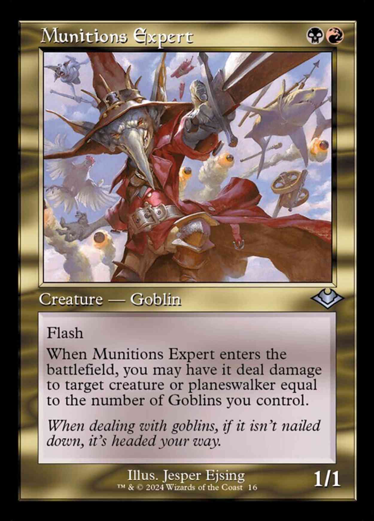 Munitions Expert (Retro Frame) magic card front