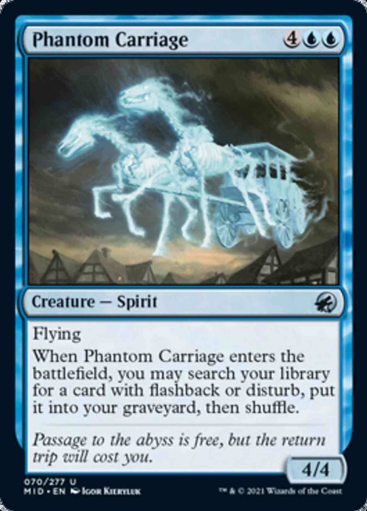 Phantom Carriage magic card front