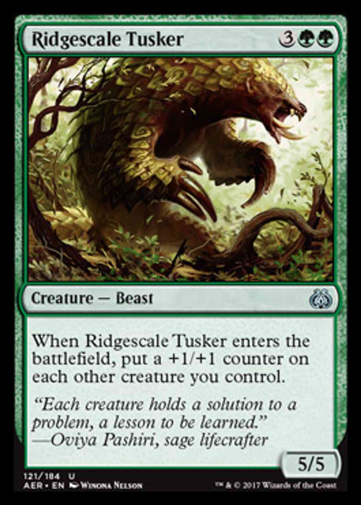 Ridgescale Tusker magic card front