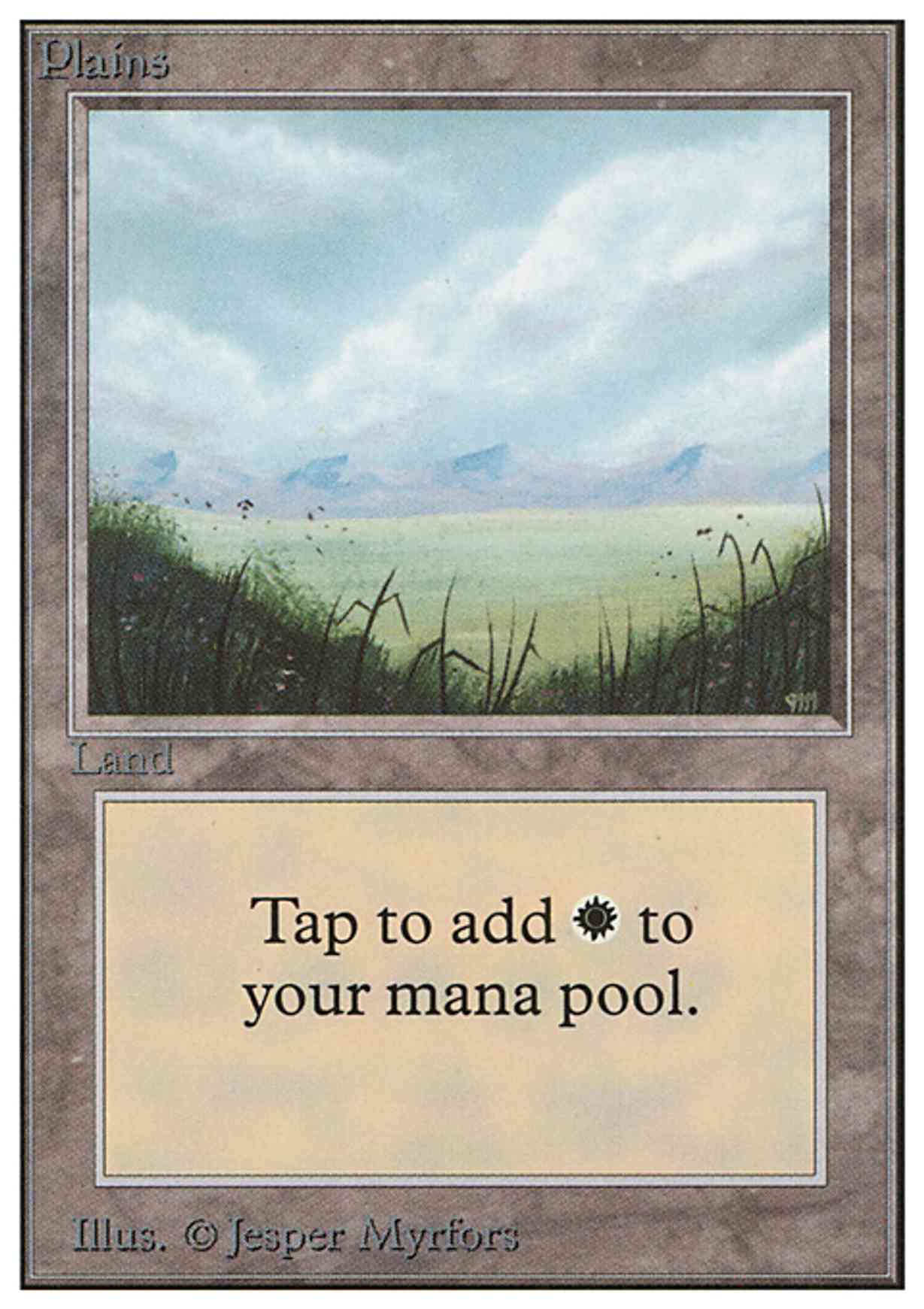 Plains (A) magic card front