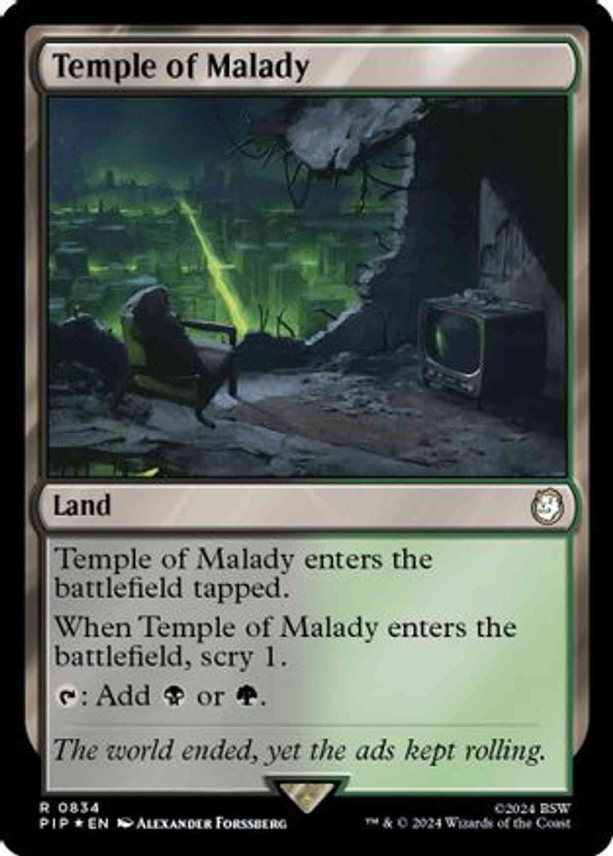 Temple of Malady (Surge Foil) magic card front