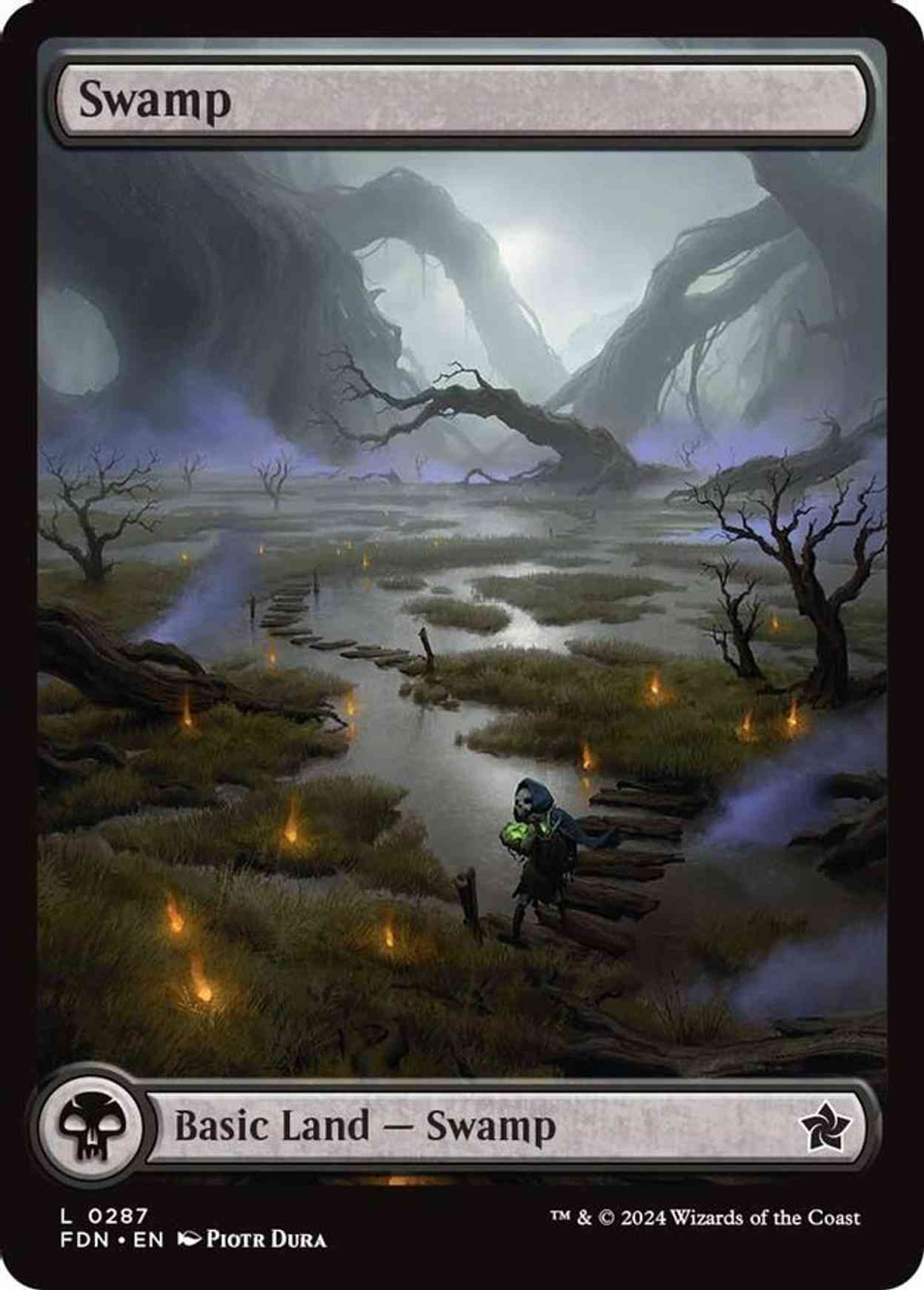 Swamp (0287) magic card front