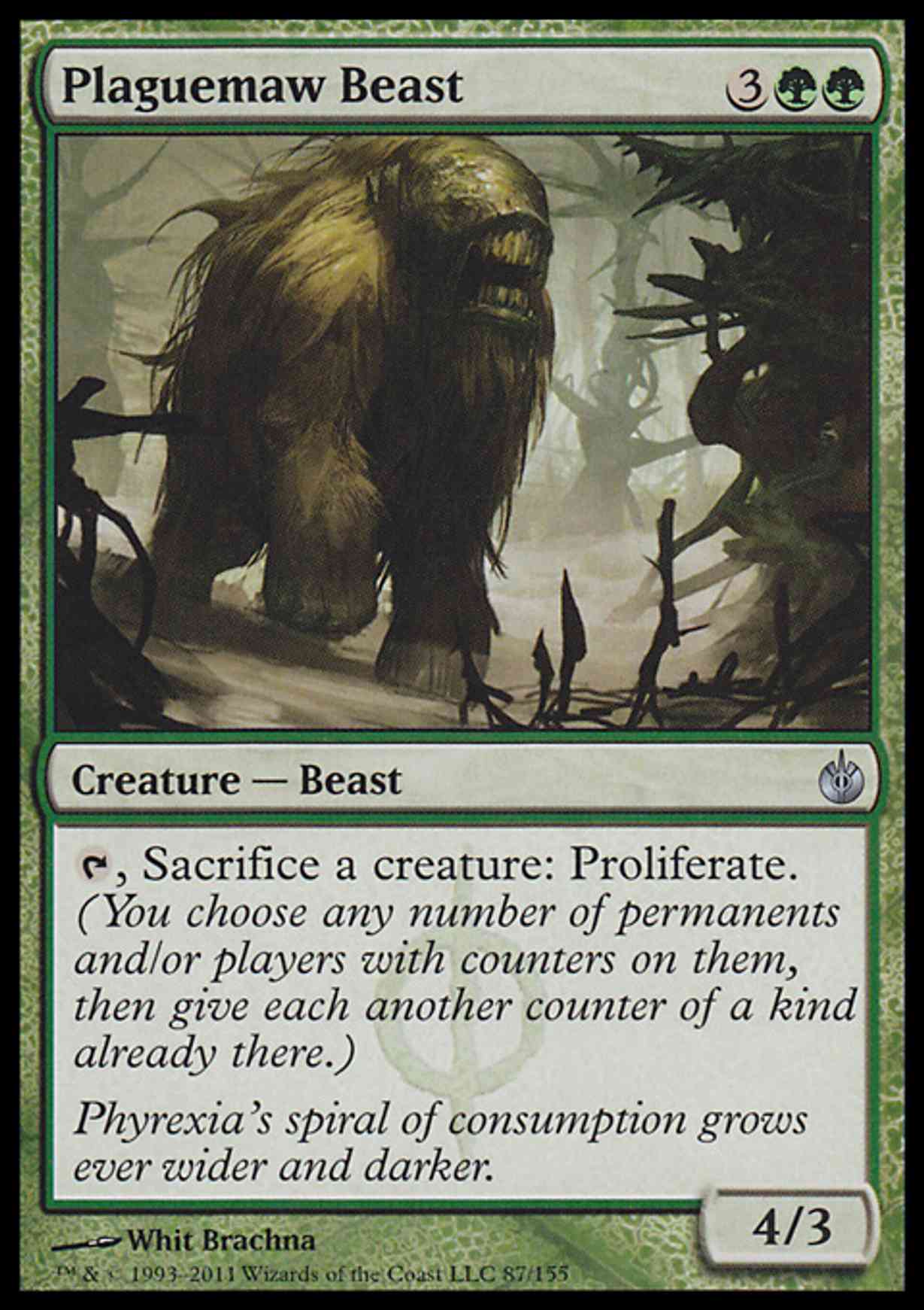 Plaguemaw Beast magic card front