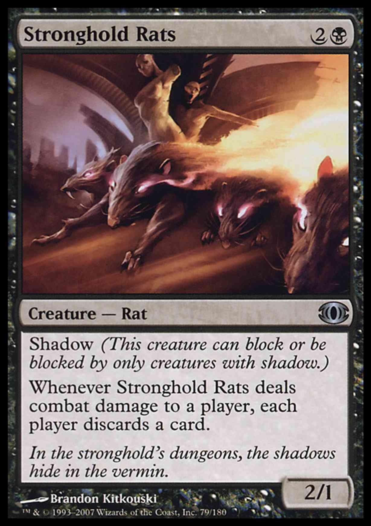 Stronghold Rats magic card front