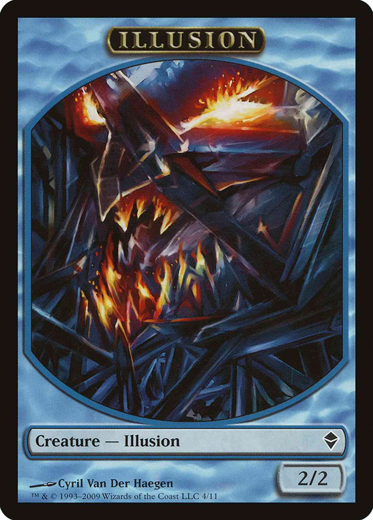Illusion Token magic card front