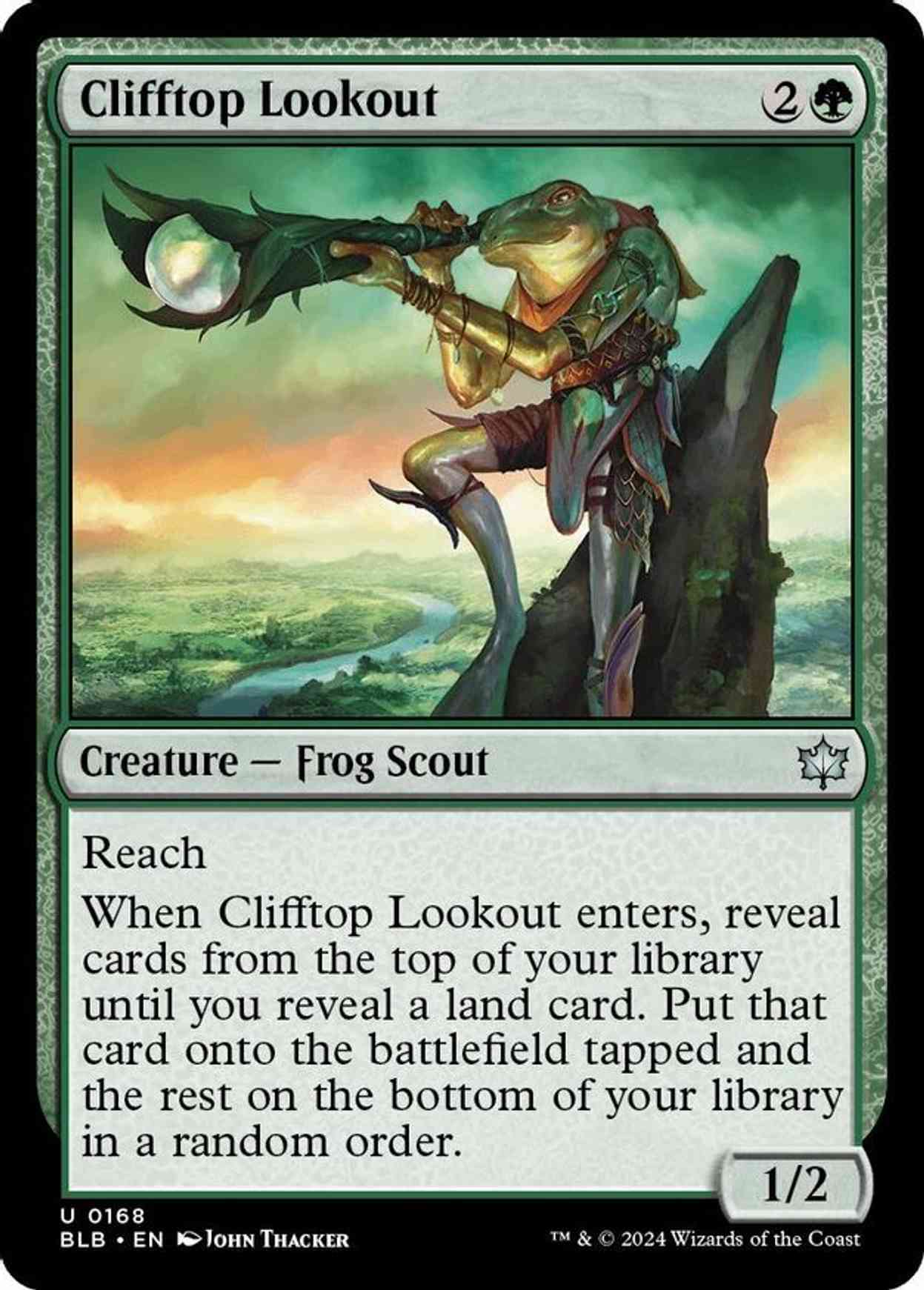 Clifftop Lookout magic card front