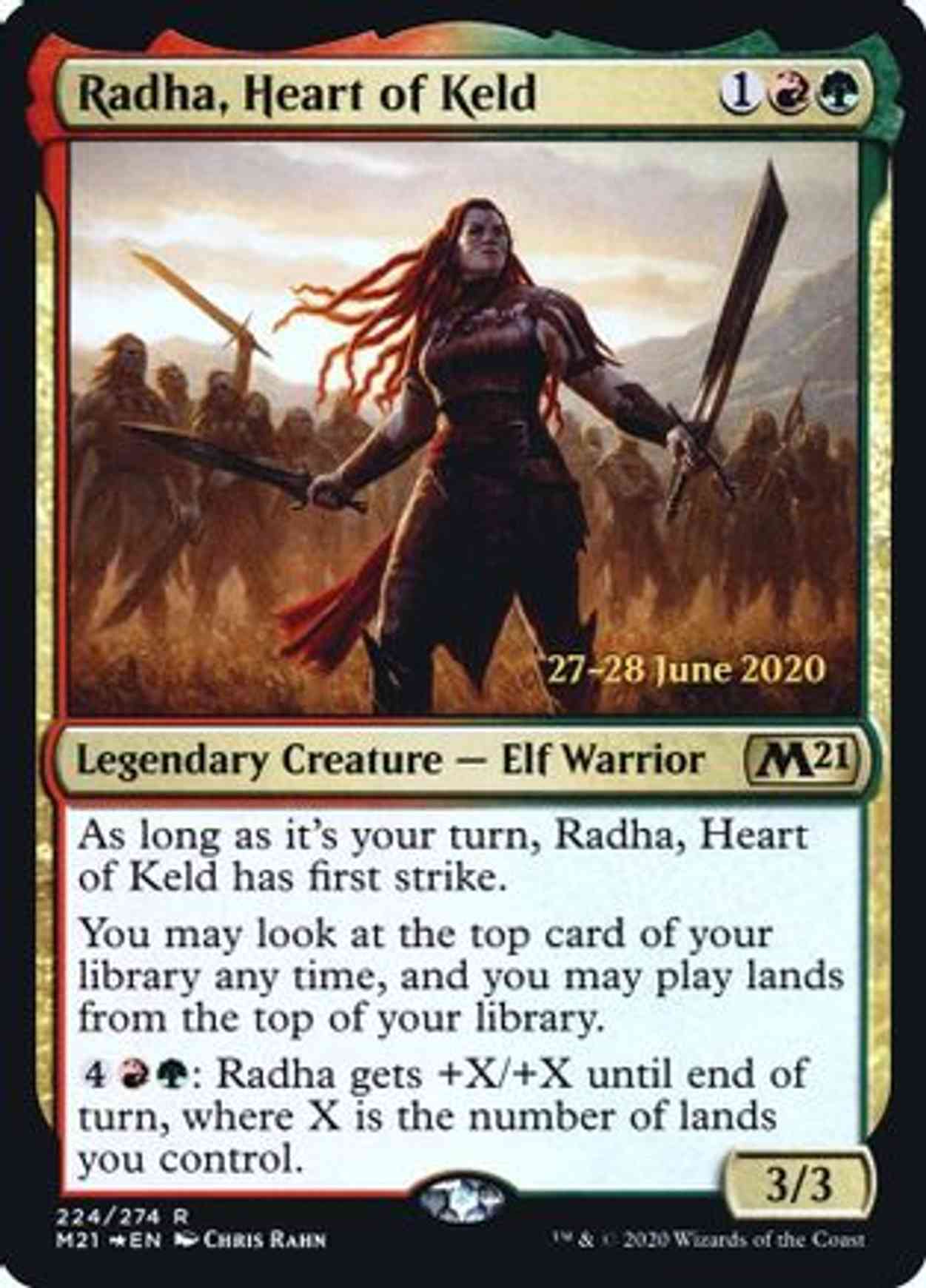 Radha, Heart of Keld magic card front