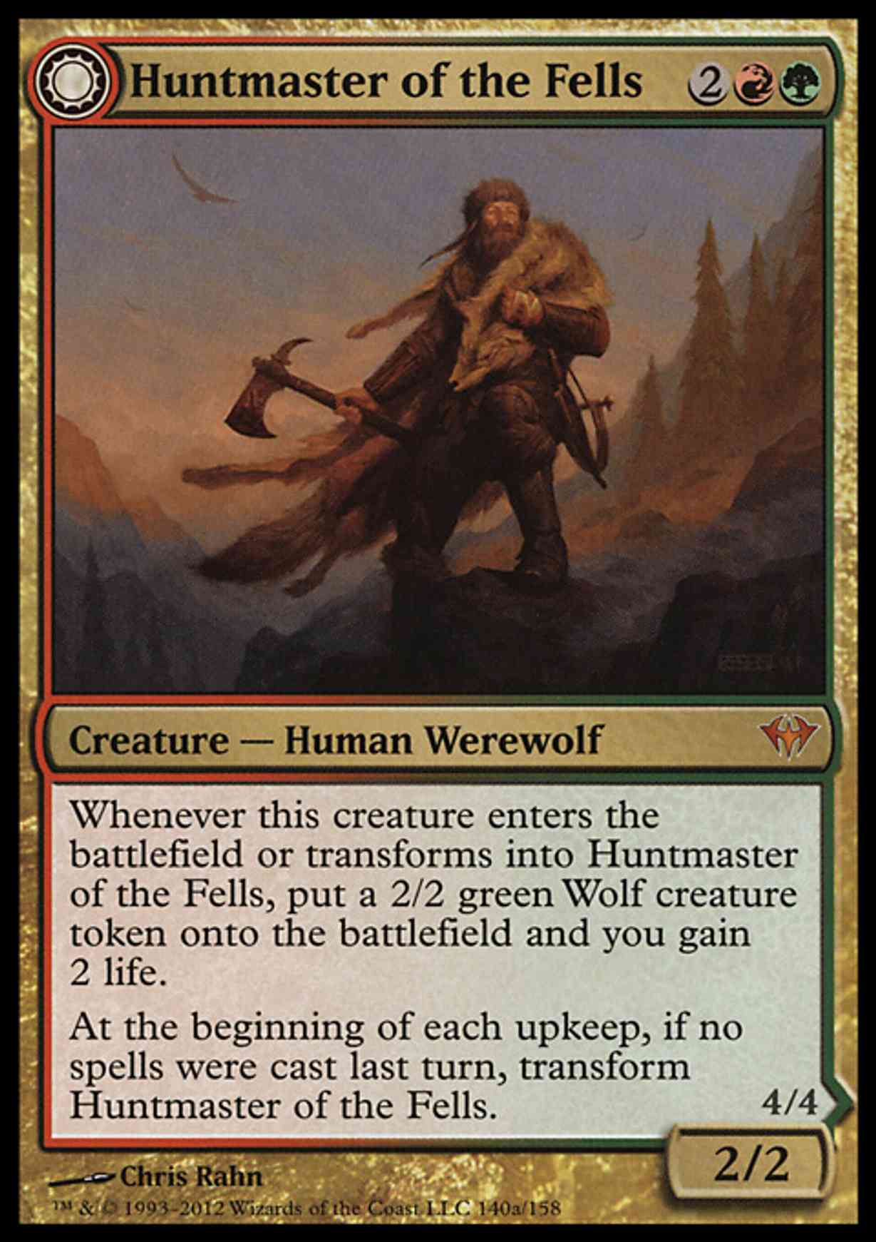 Huntmaster of the Fells magic card front