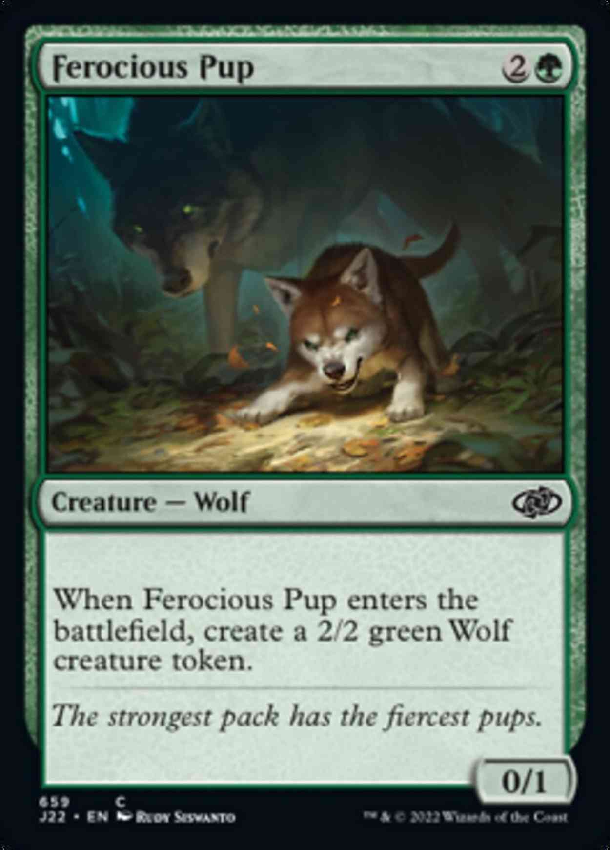 Ferocious Pup magic card front