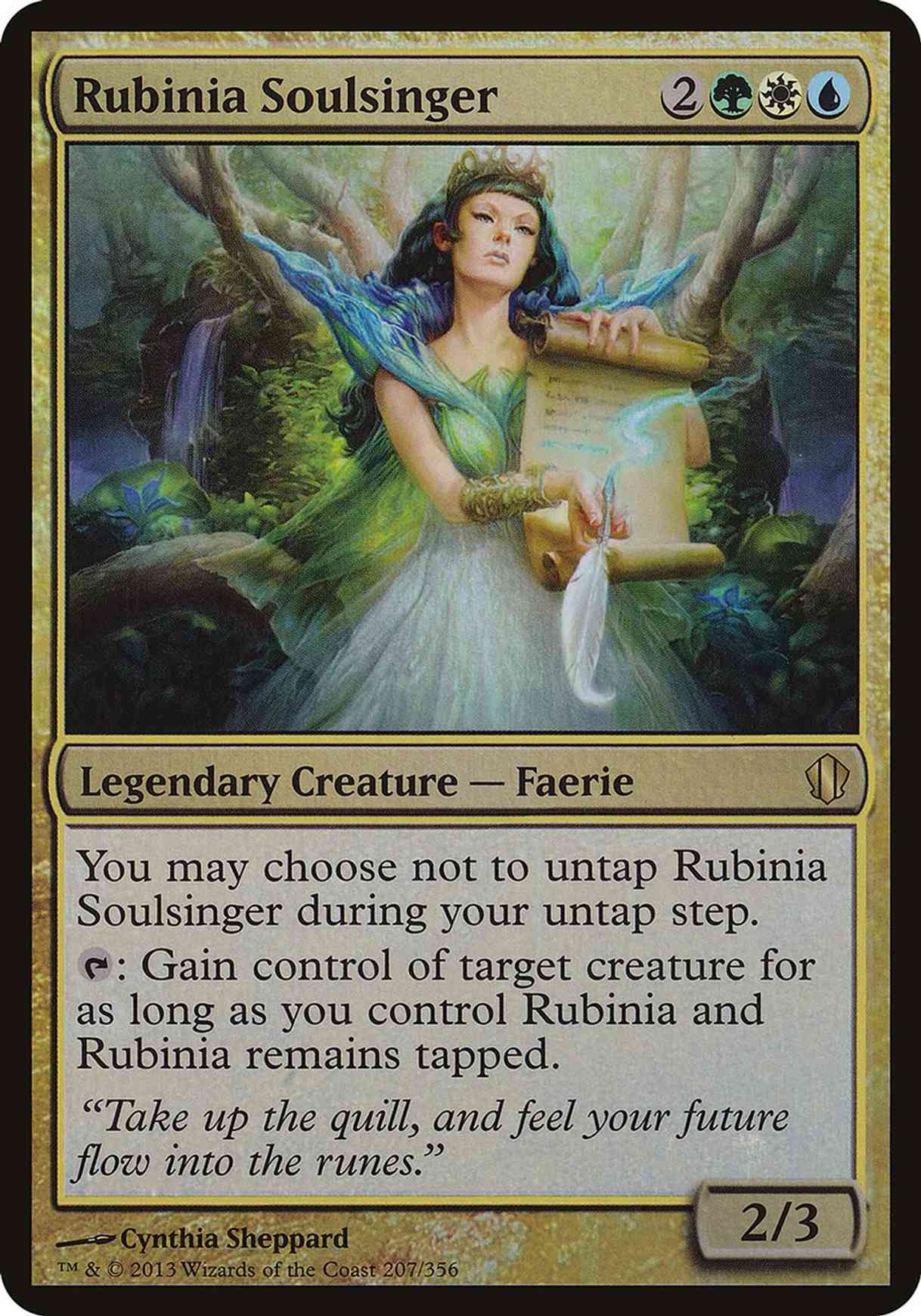 Rubinia Soulsinger (Commander 2013) magic card front