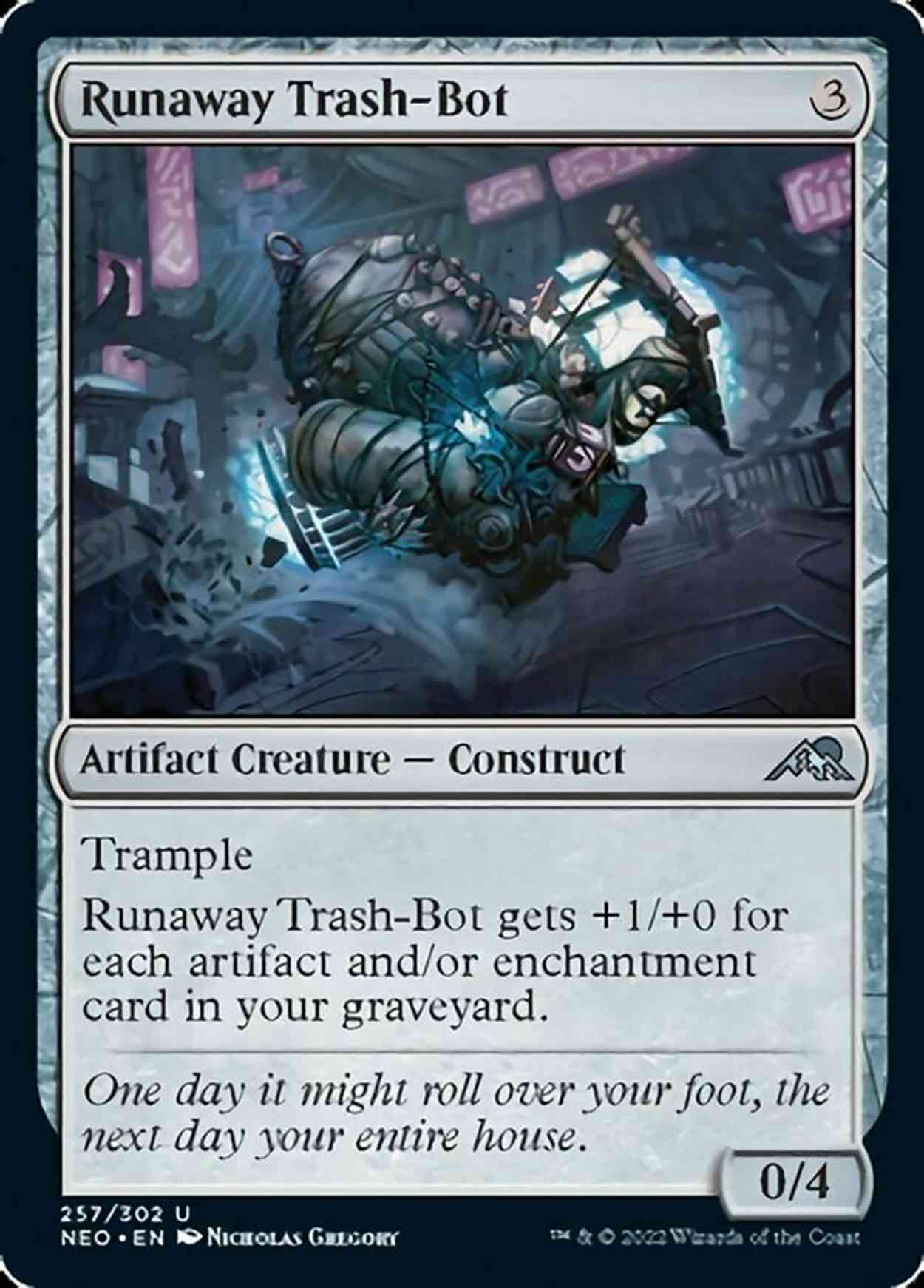 Runaway Trash-Bot magic card front