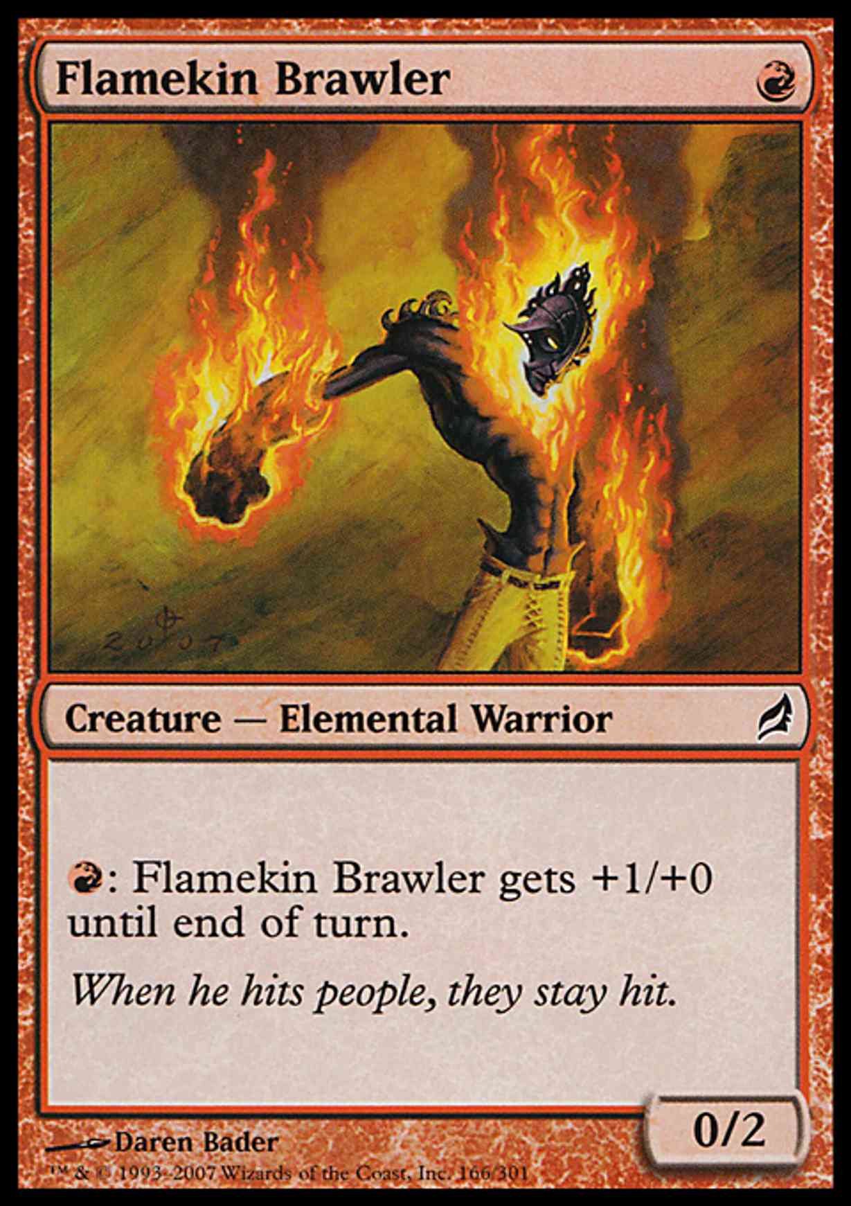 Flamekin Brawler magic card front