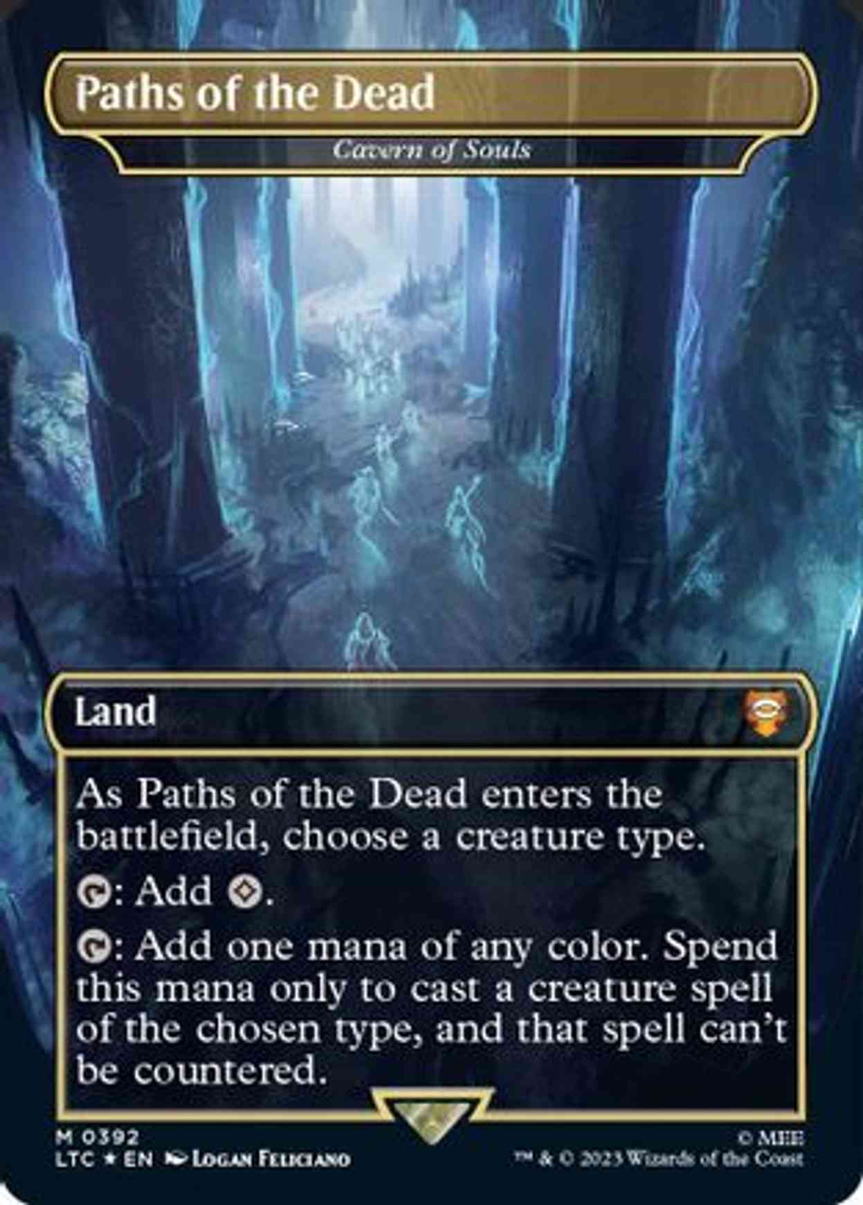 Paths of the Dead - Cavern of Souls (Surge Foil) magic card front