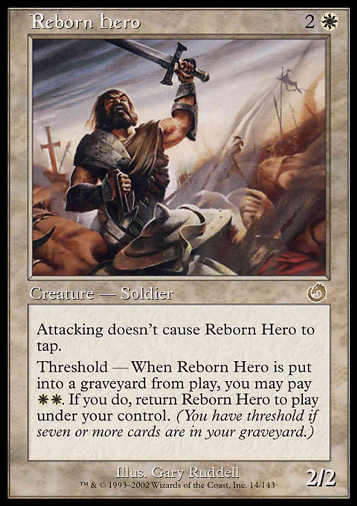 Reborn Hero magic card front