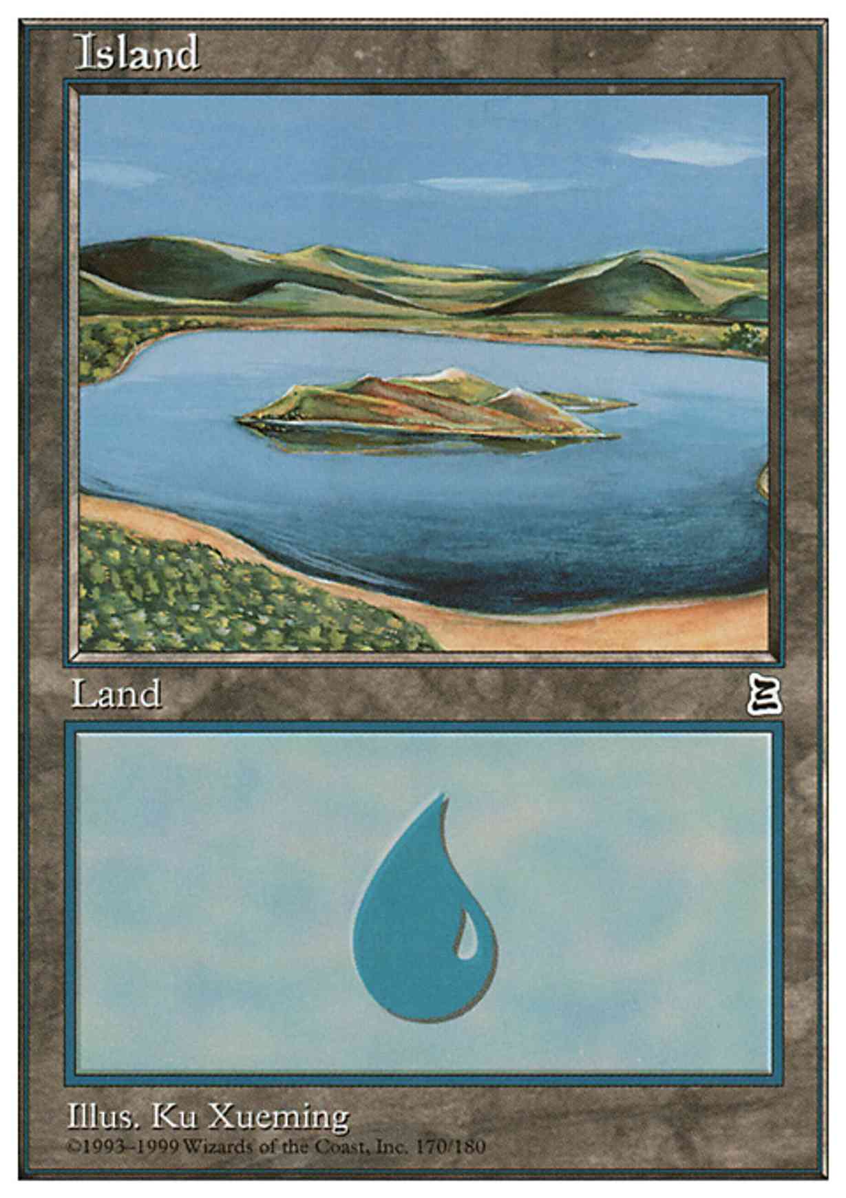 Island (170) magic card front