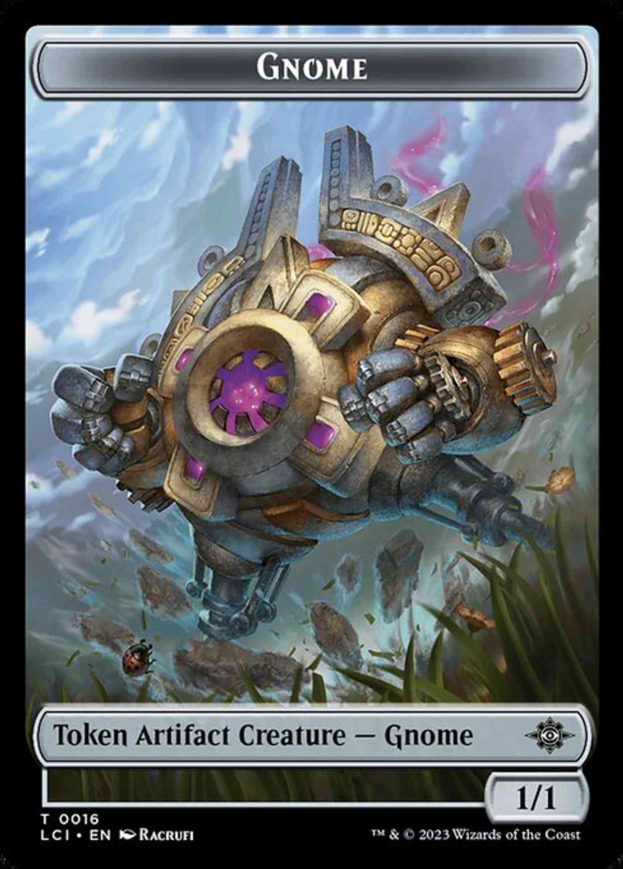 Gnome // Golem Double-Sided Token magic card front