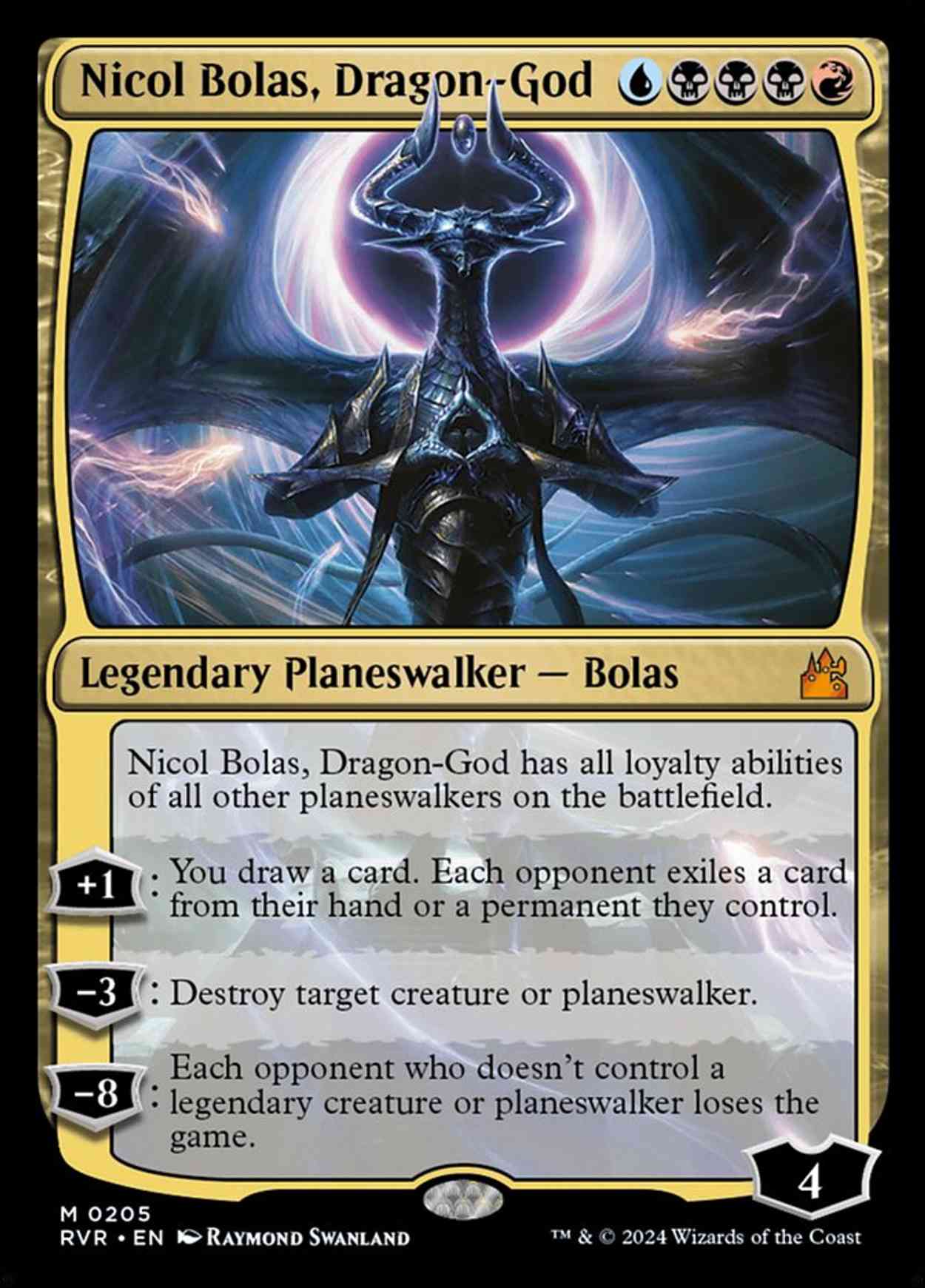 Nicol Bolas, Dragon-God magic card front