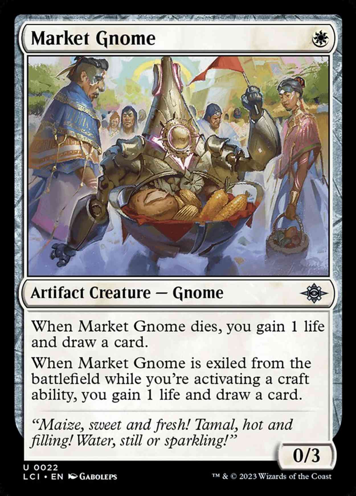 Market Gnome magic card front