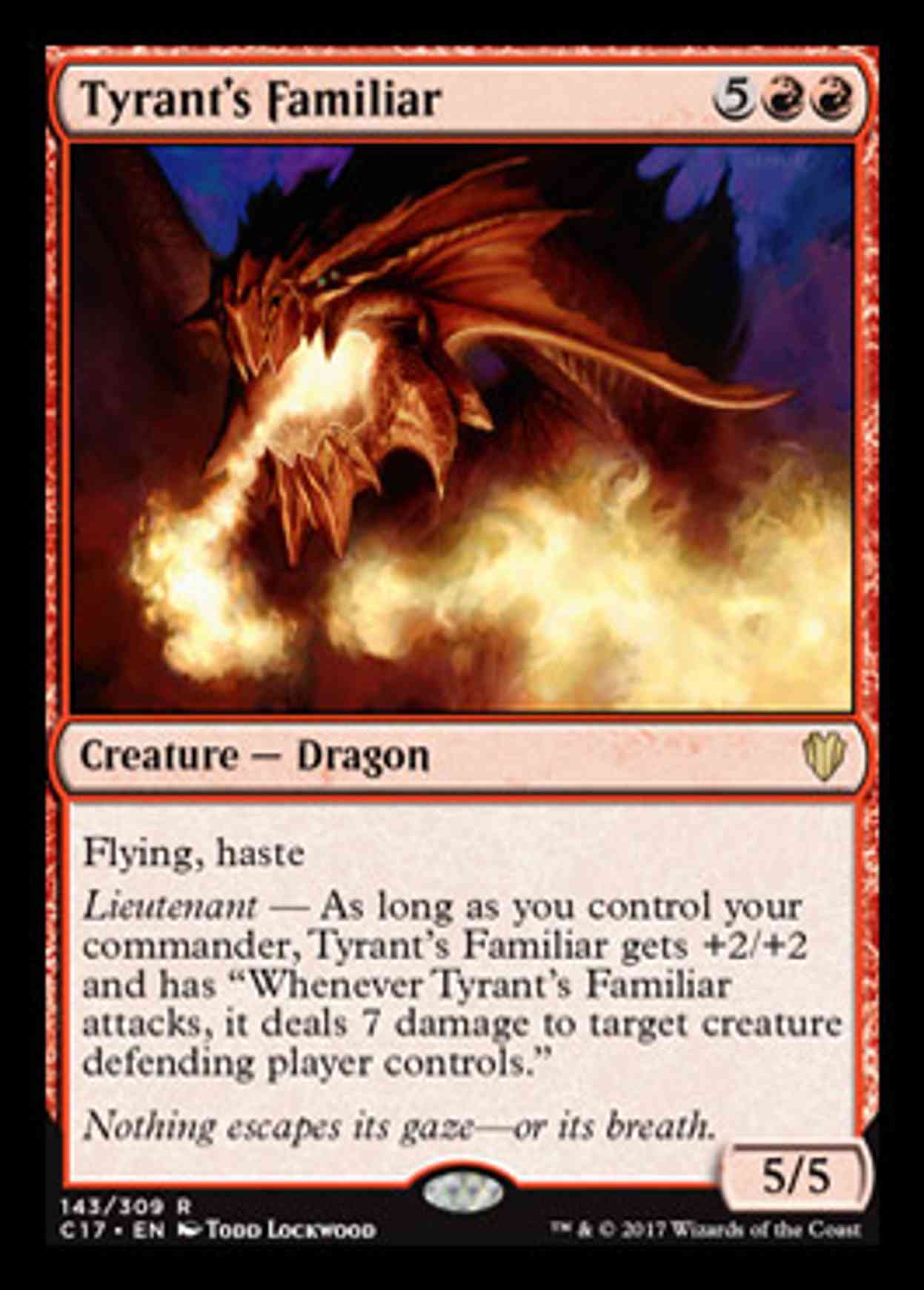 Tyrant's Familiar magic card front