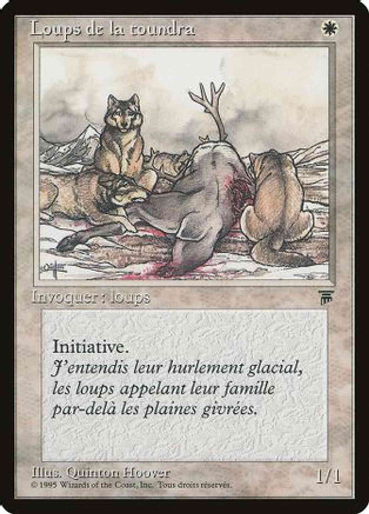 Tundra Wolves (French) - "Loups de la toundra" magic card front