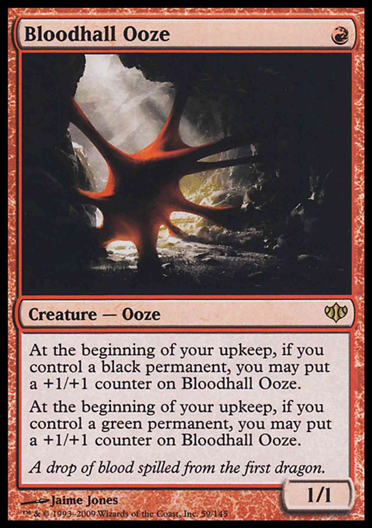 Bloodhall Ooze magic card front