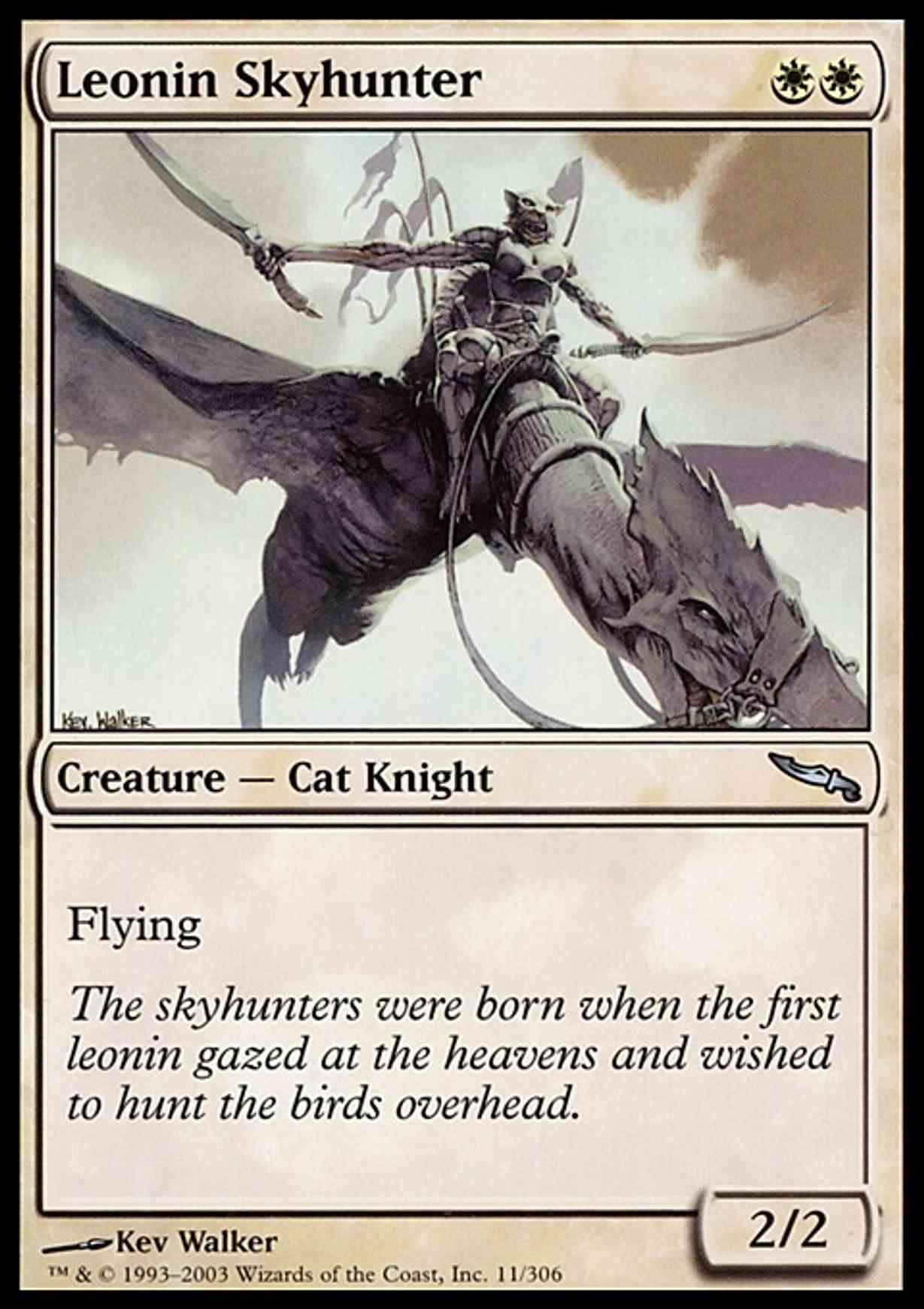 Leonin Skyhunter magic card front