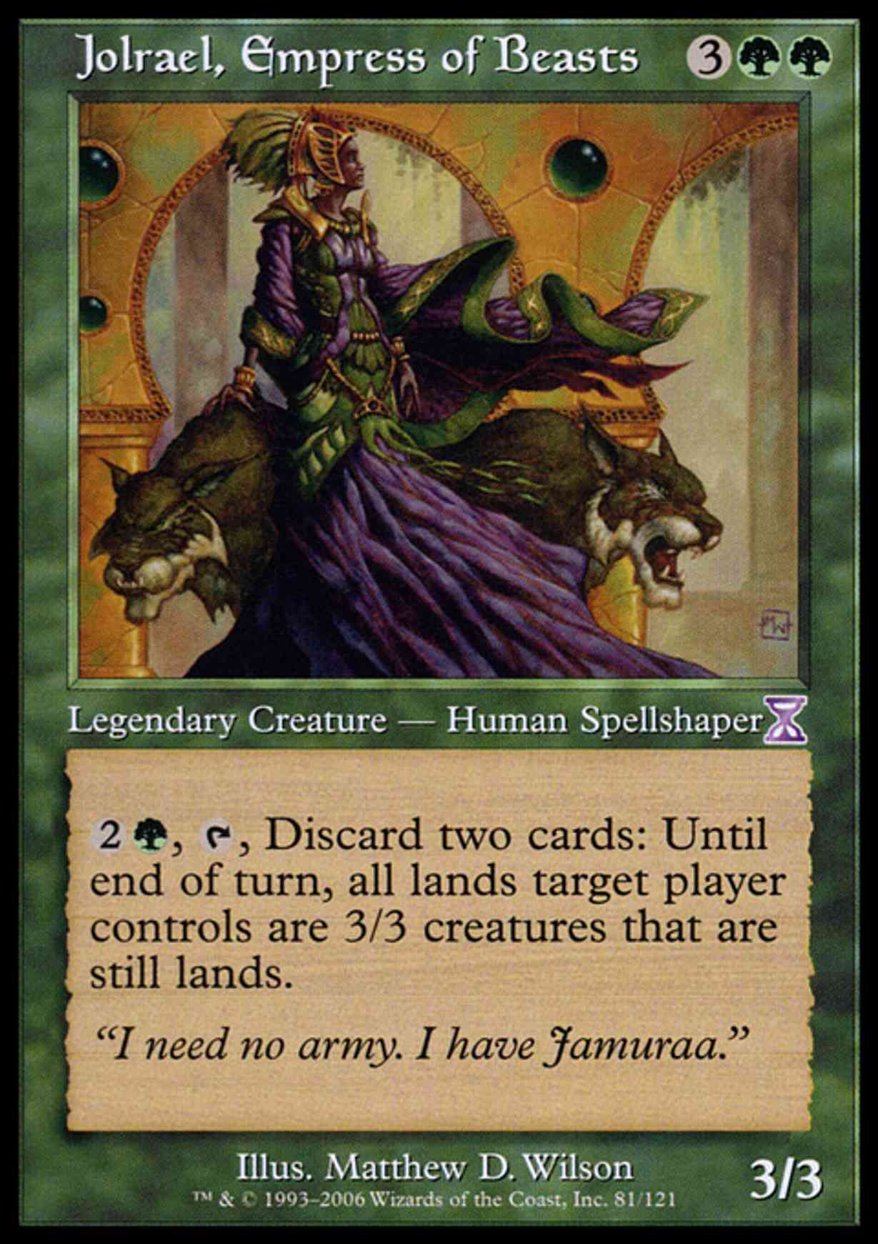 Jolrael, Empress of Beasts magic card front