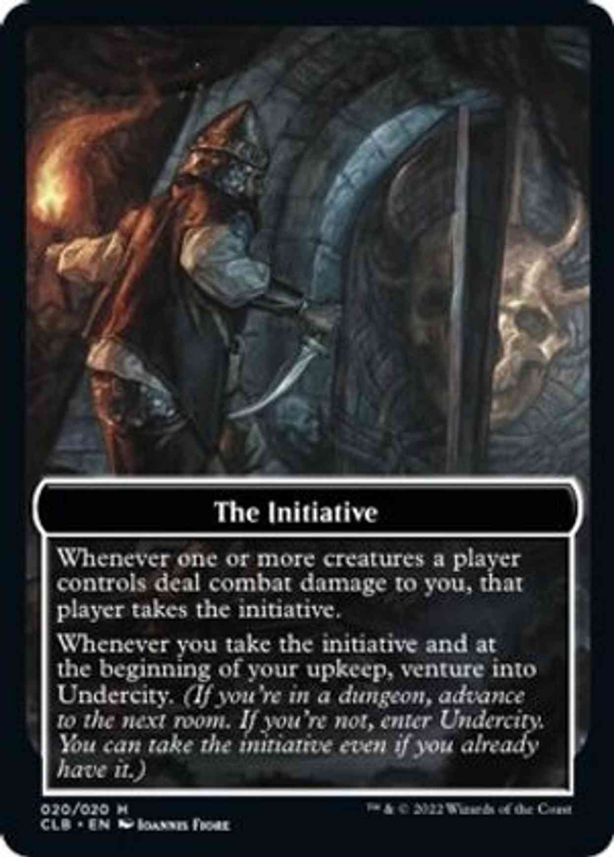The Initiative // Undercity Double-sided Token magic card front
