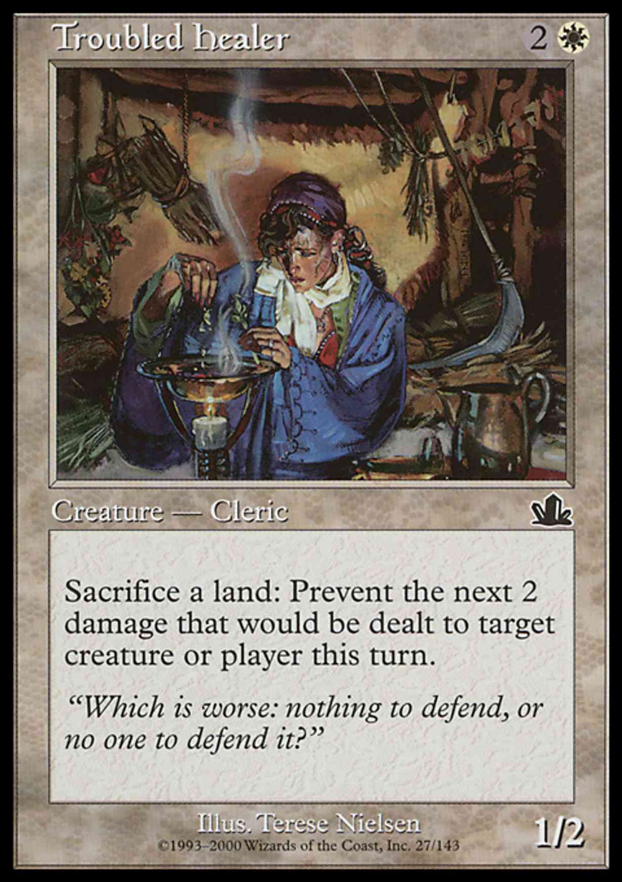 Troubled Healer magic card front