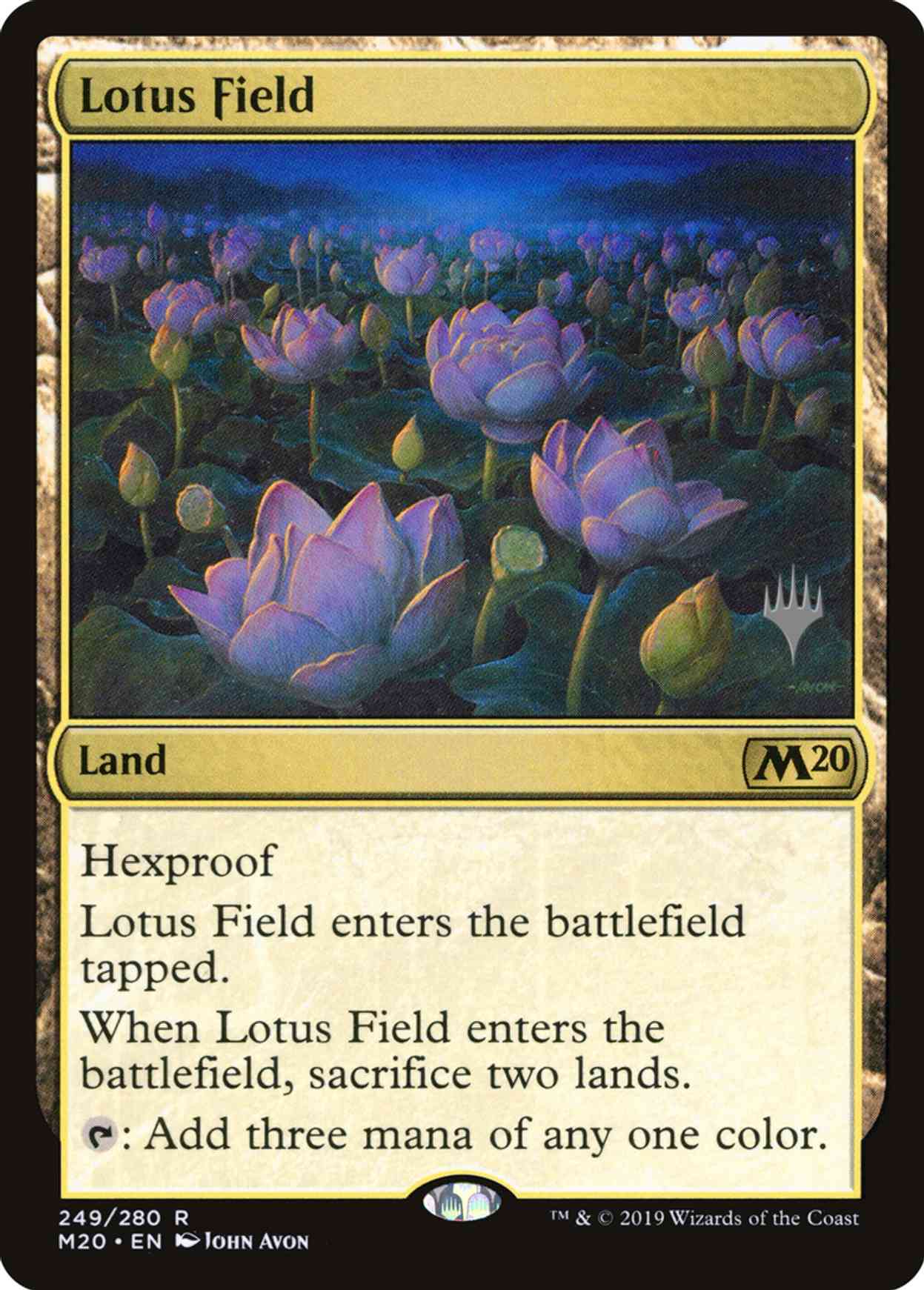 Lotus Field magic card front
