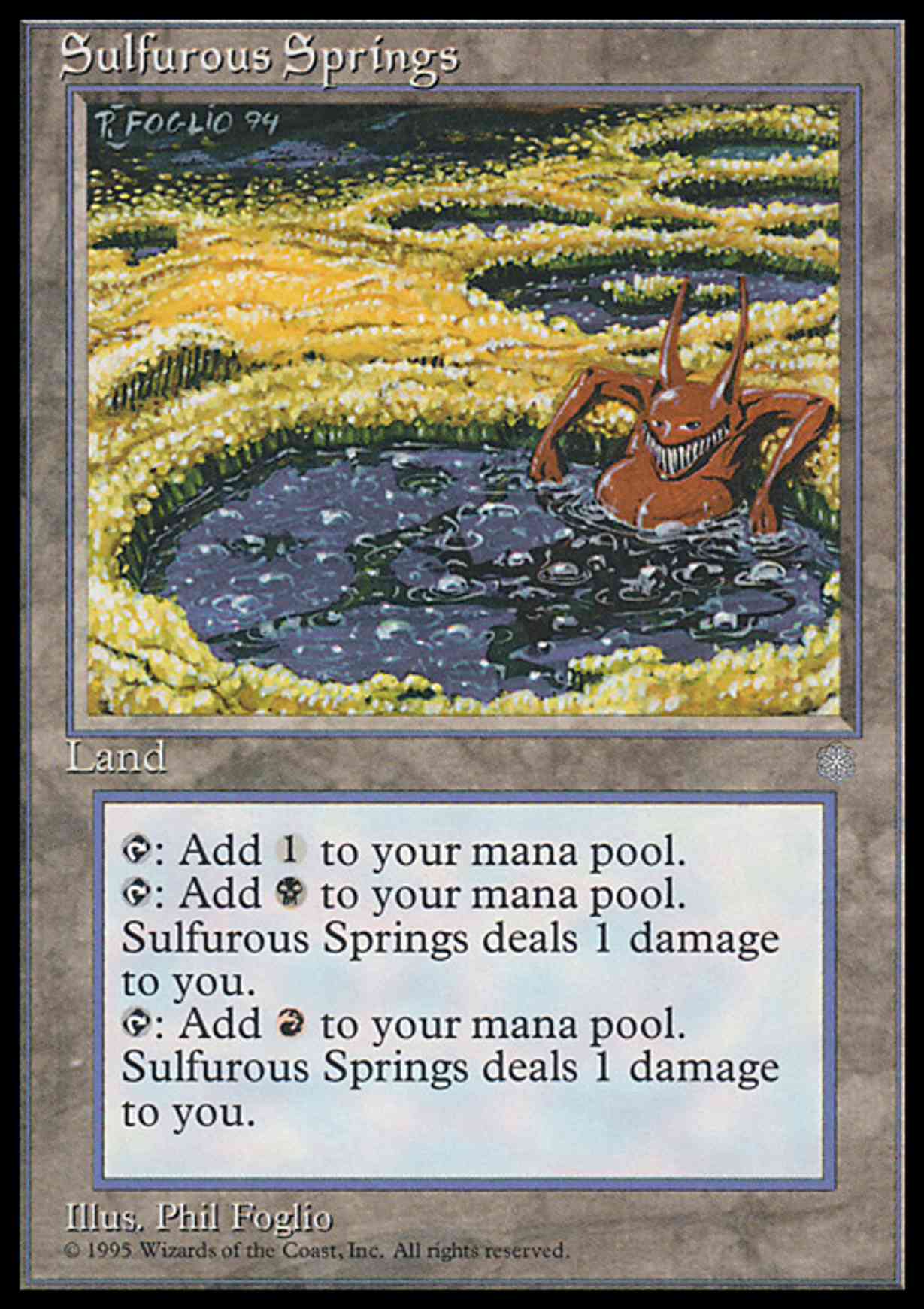 Sulfurous Springs magic card front