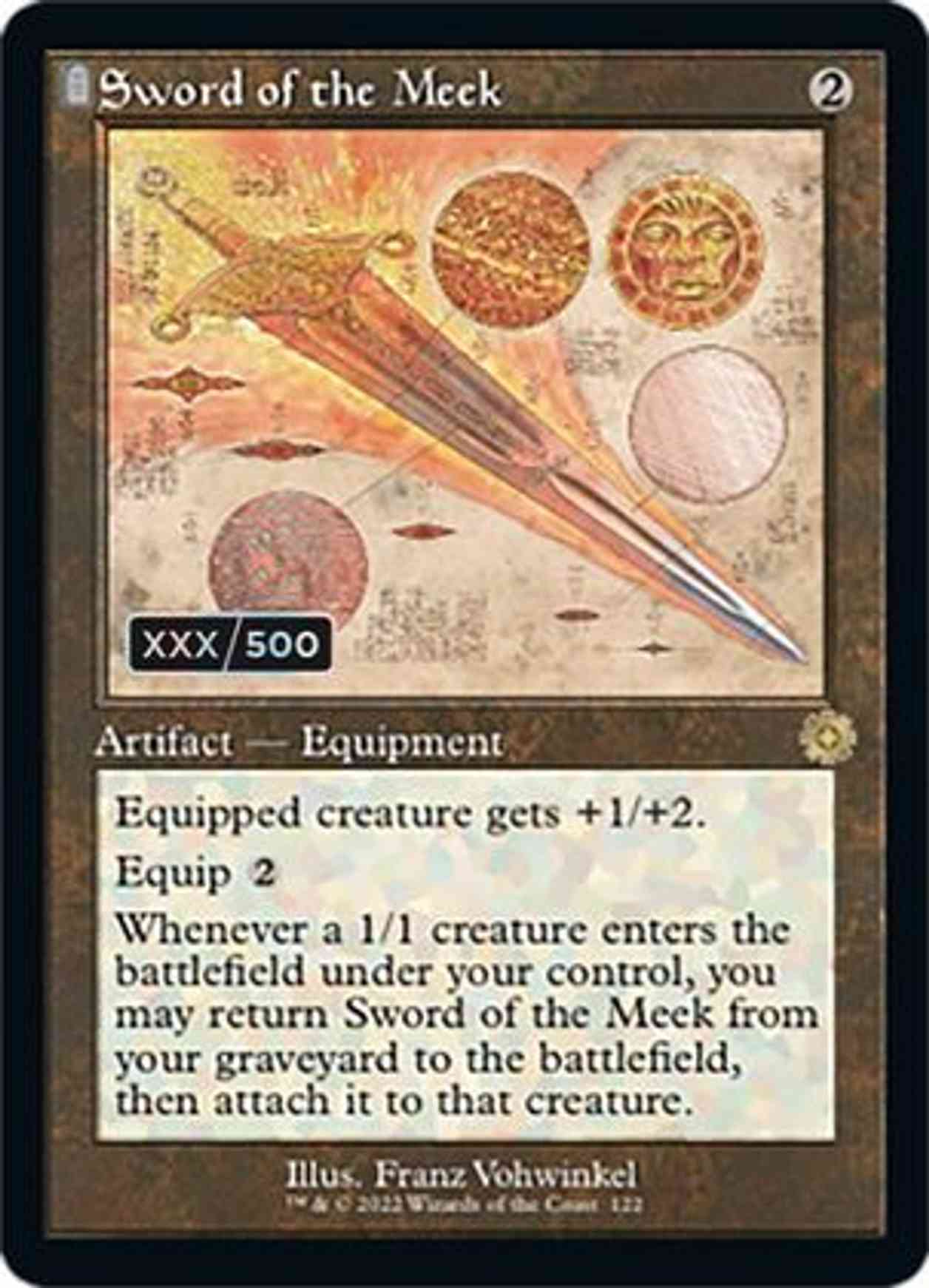 Sword of the Meek (Schematic) (Serial Numbered) magic card front