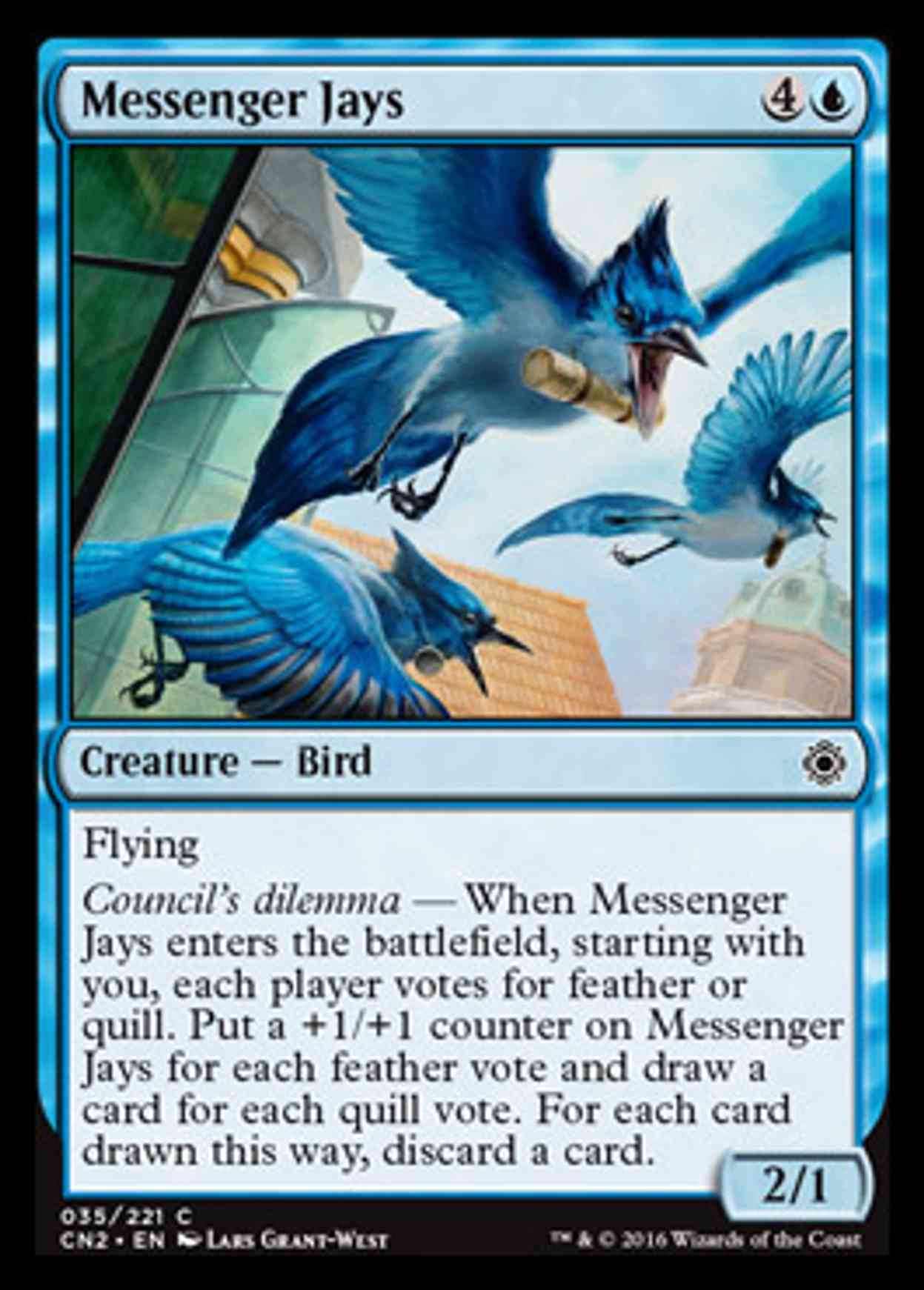 Messenger Jays magic card front