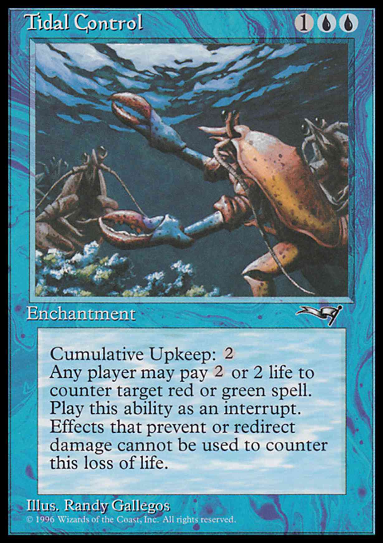 Tidal Control magic card front