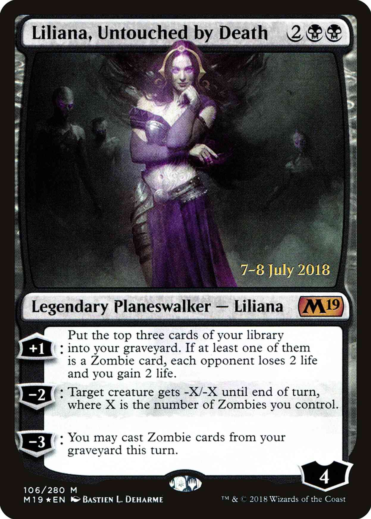 Liliana, Untouched by Death magic card front