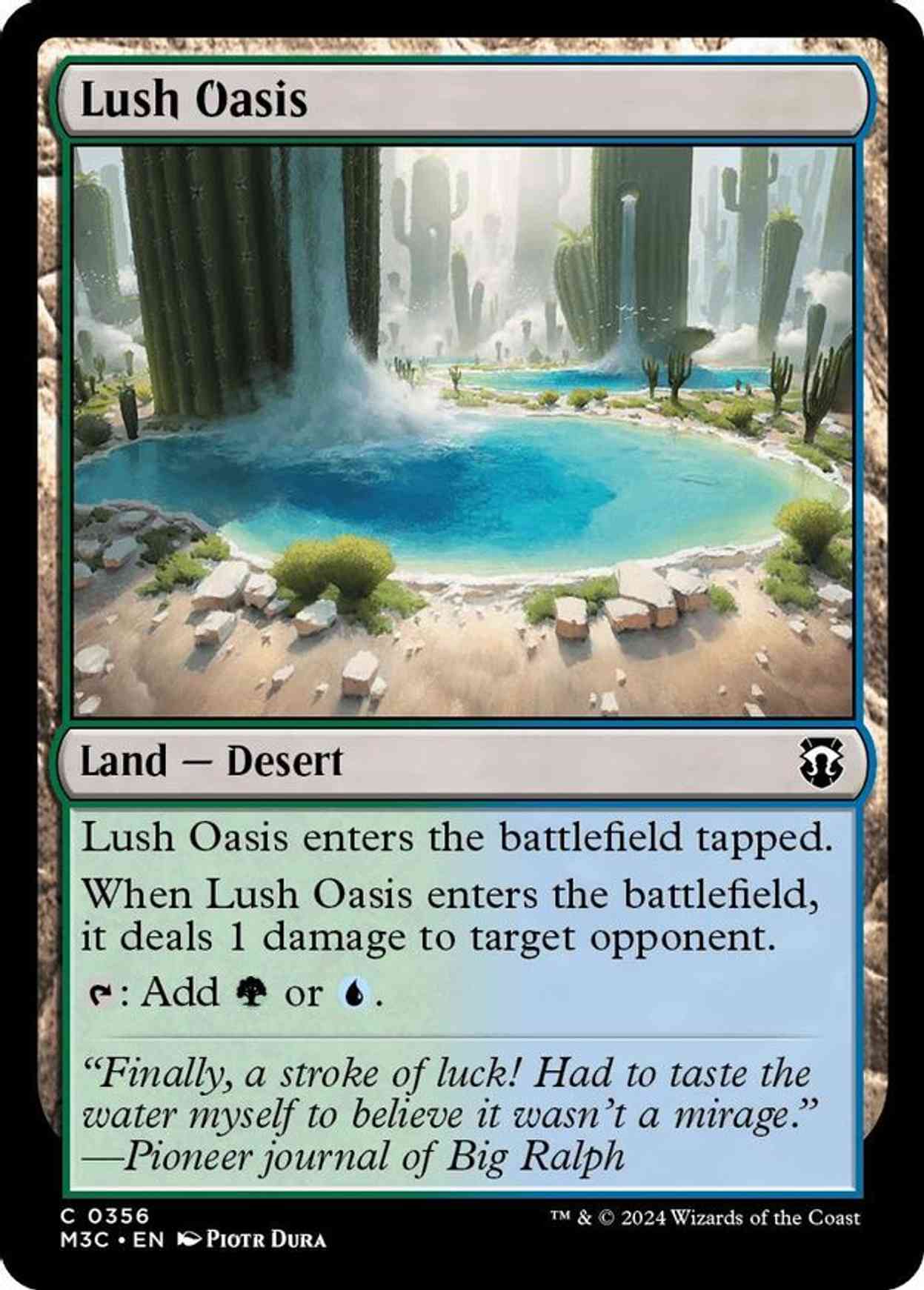 Lush Oasis (Ripple Foil) magic card front