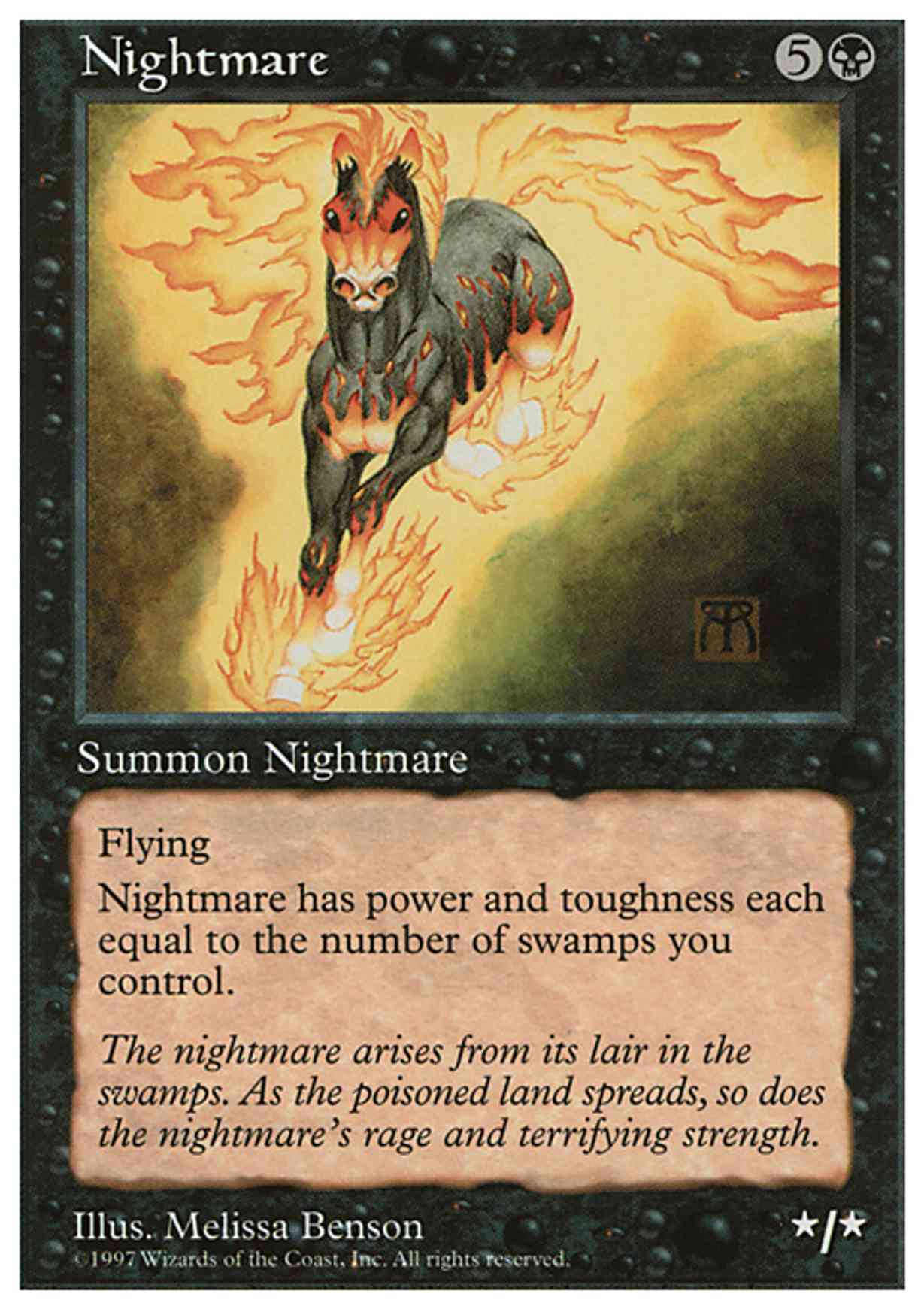 Nightmare magic card front