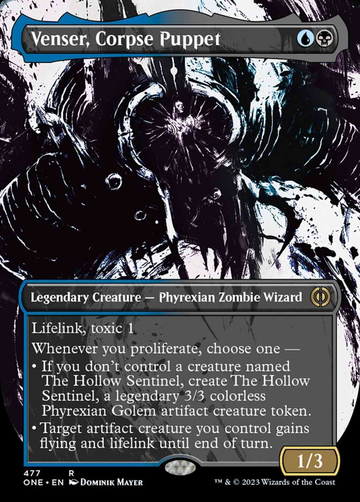 Venser, Corpse Puppet (Showcase) (Step-and-Compleat Foil) magic card front