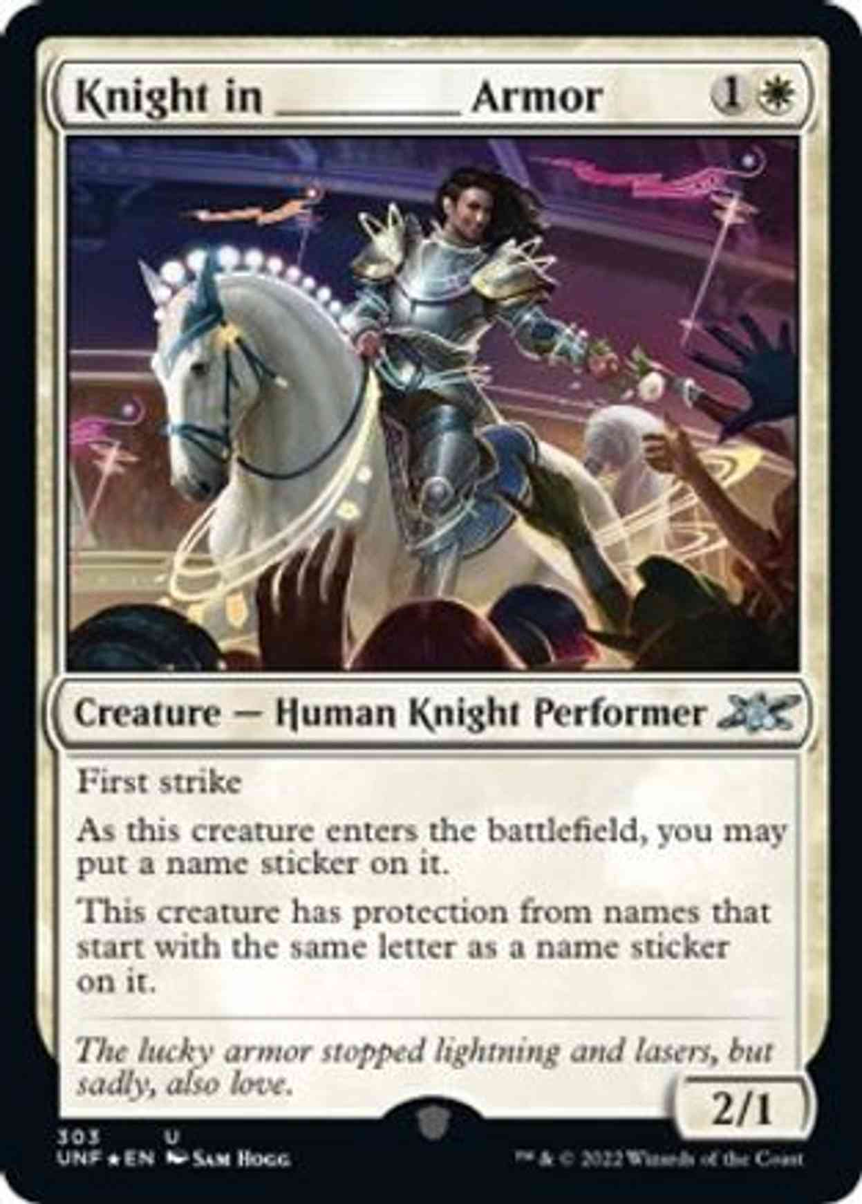 Knight in _____ Armor (Galaxy Foil) magic card front