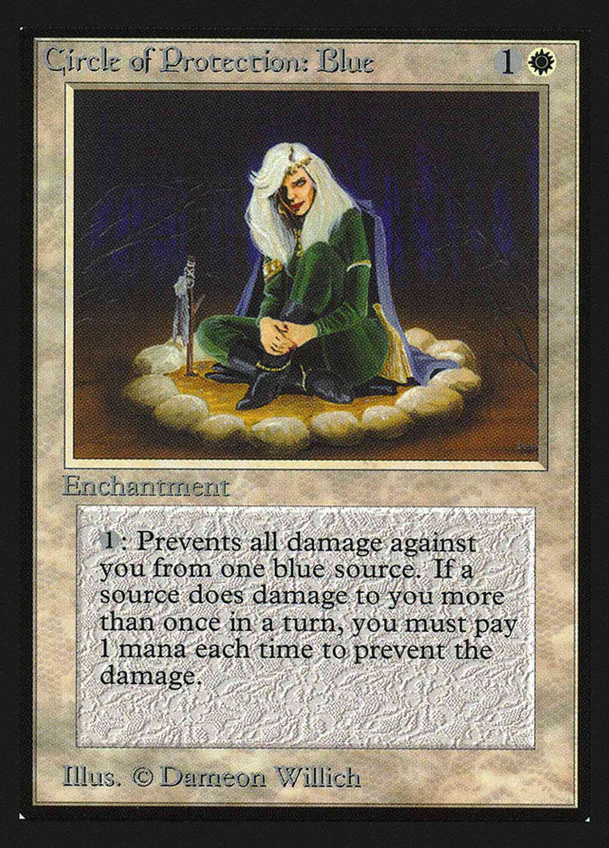 Circle of Protection: Blue (IE) magic card front