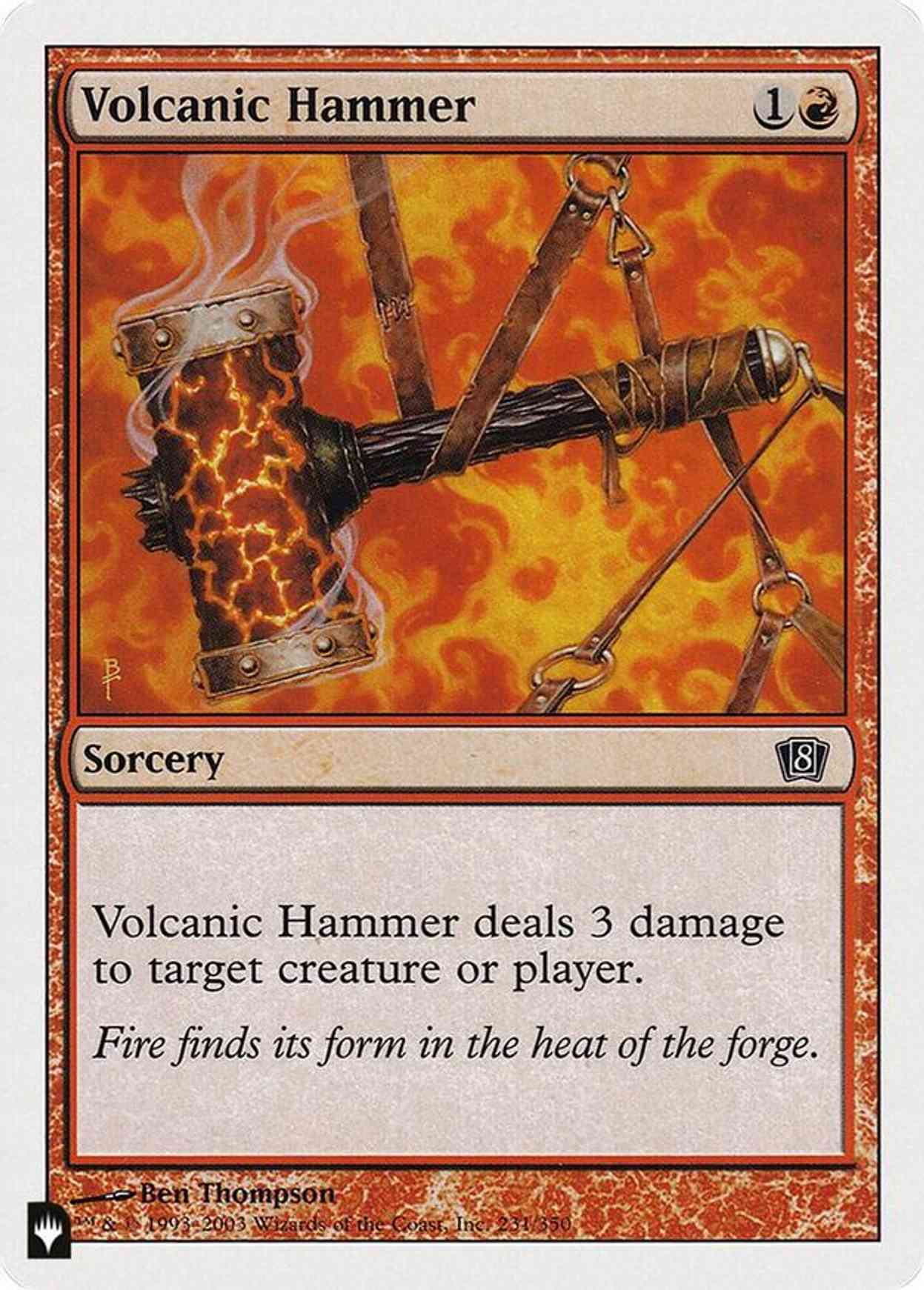 Volcanic Hammer magic card front