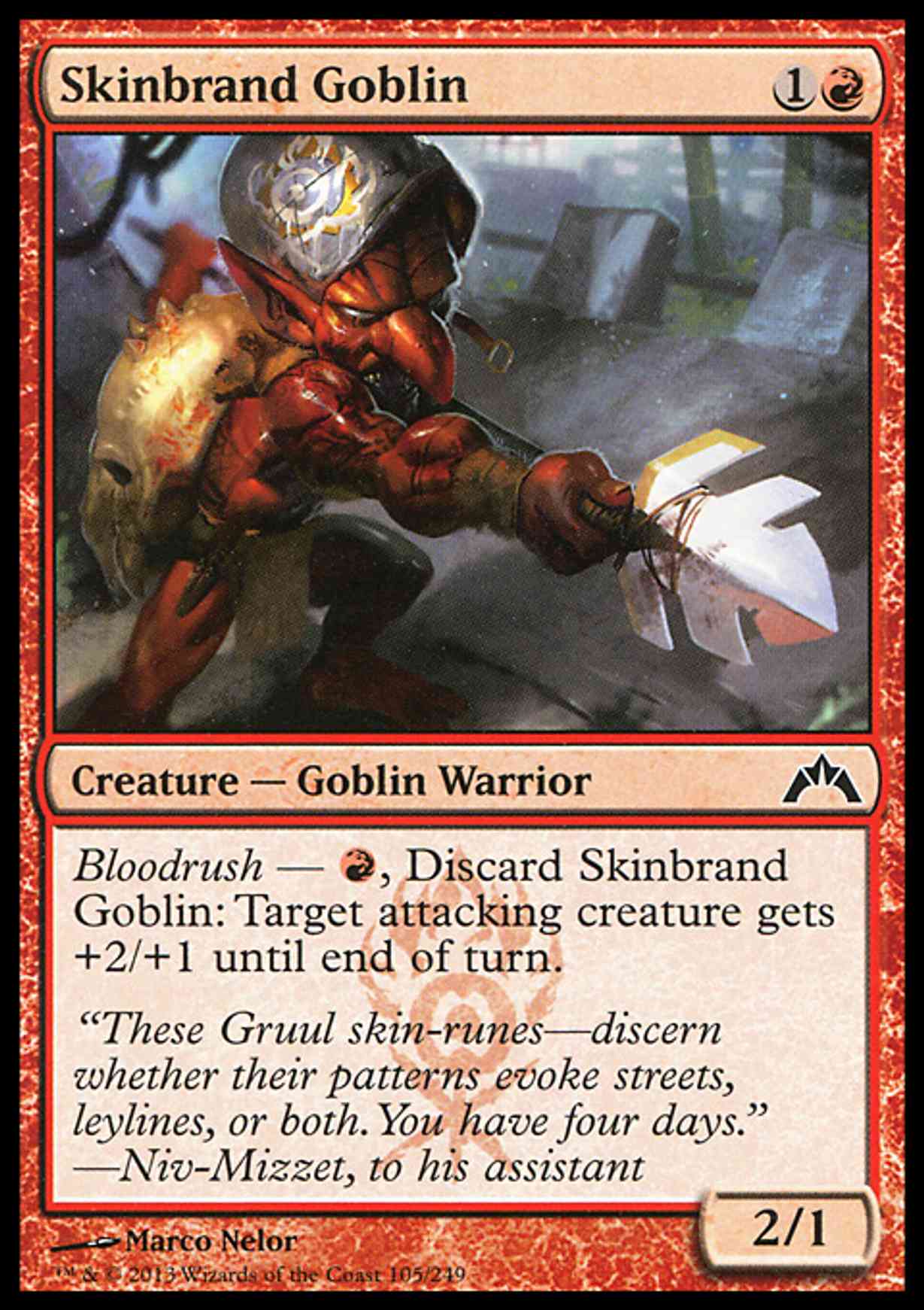 Skinbrand Goblin magic card front