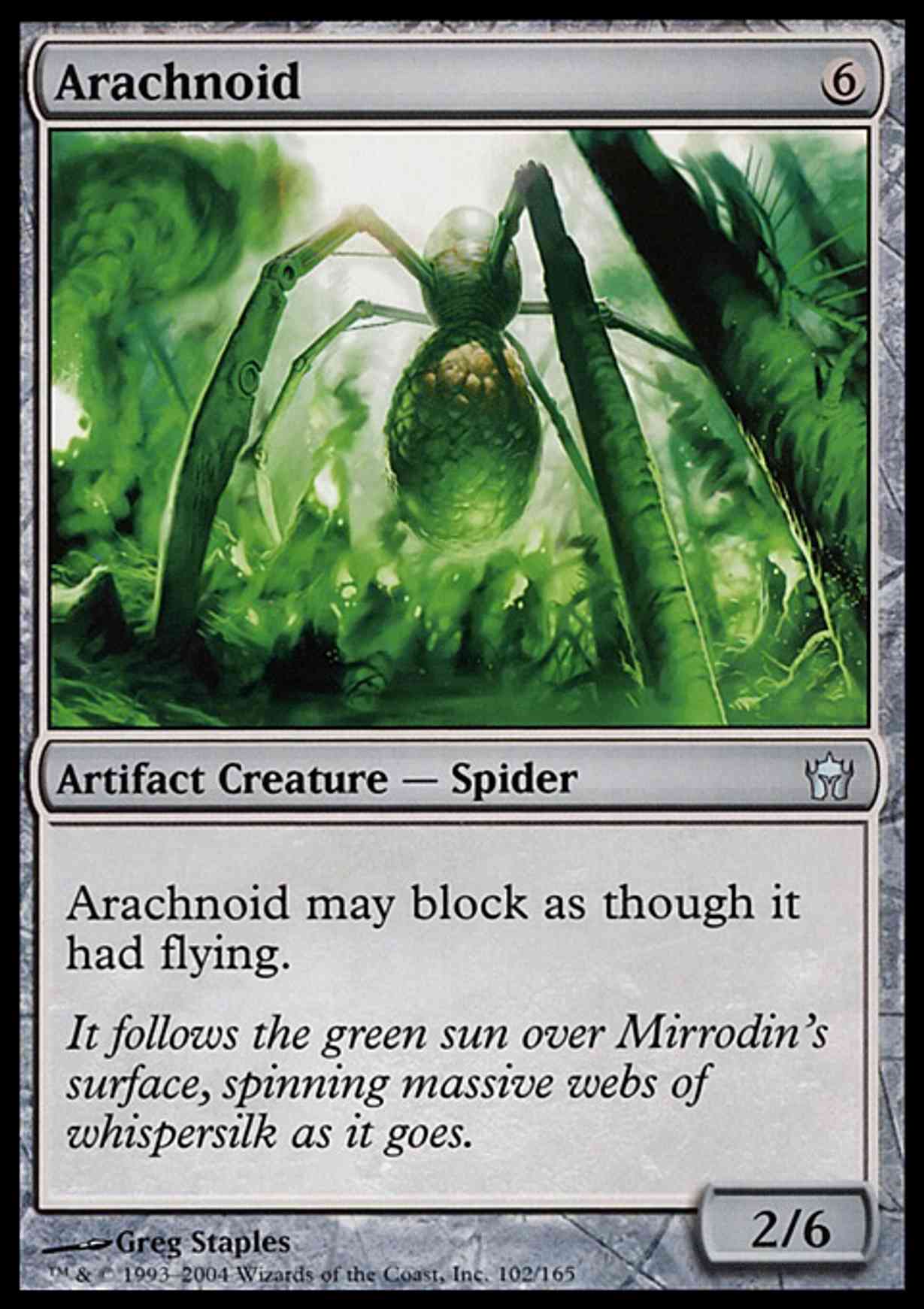 Arachnoid magic card front