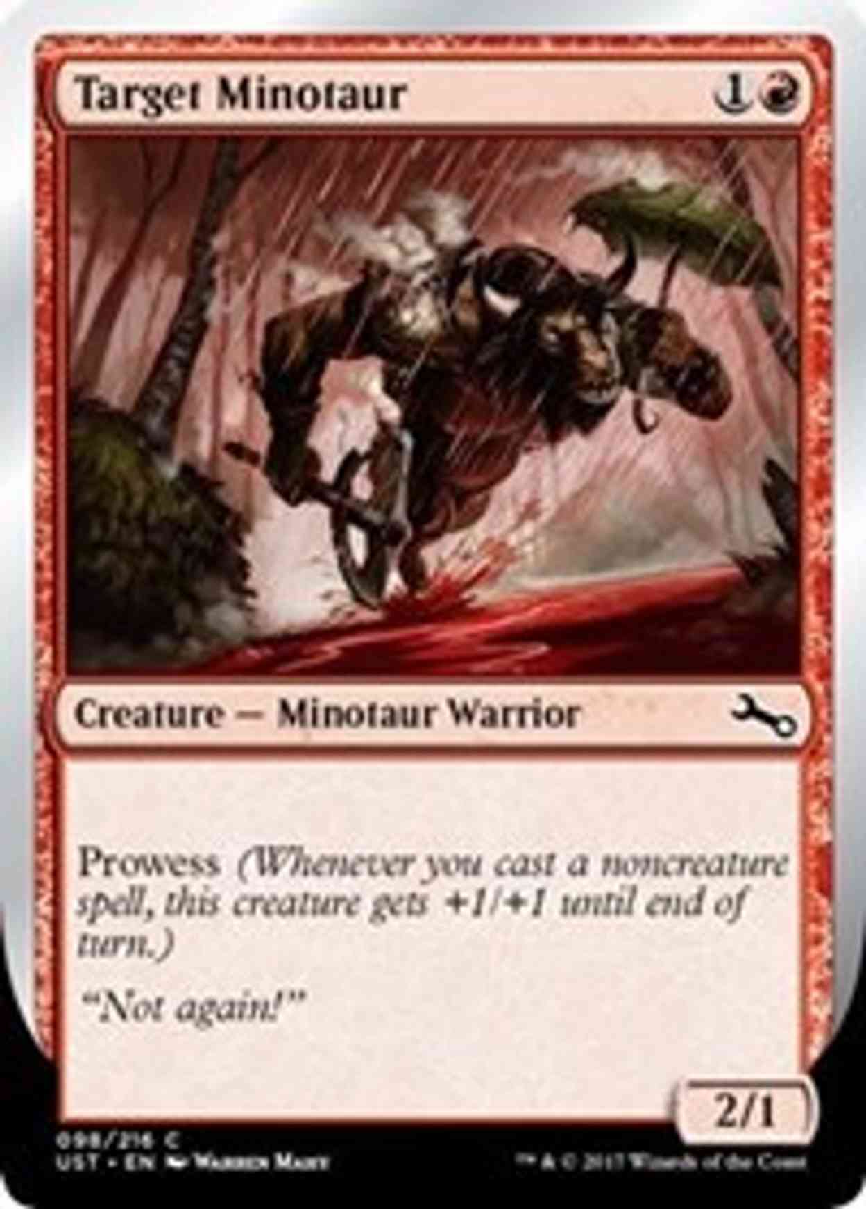 Target Minotaur (B) magic card front