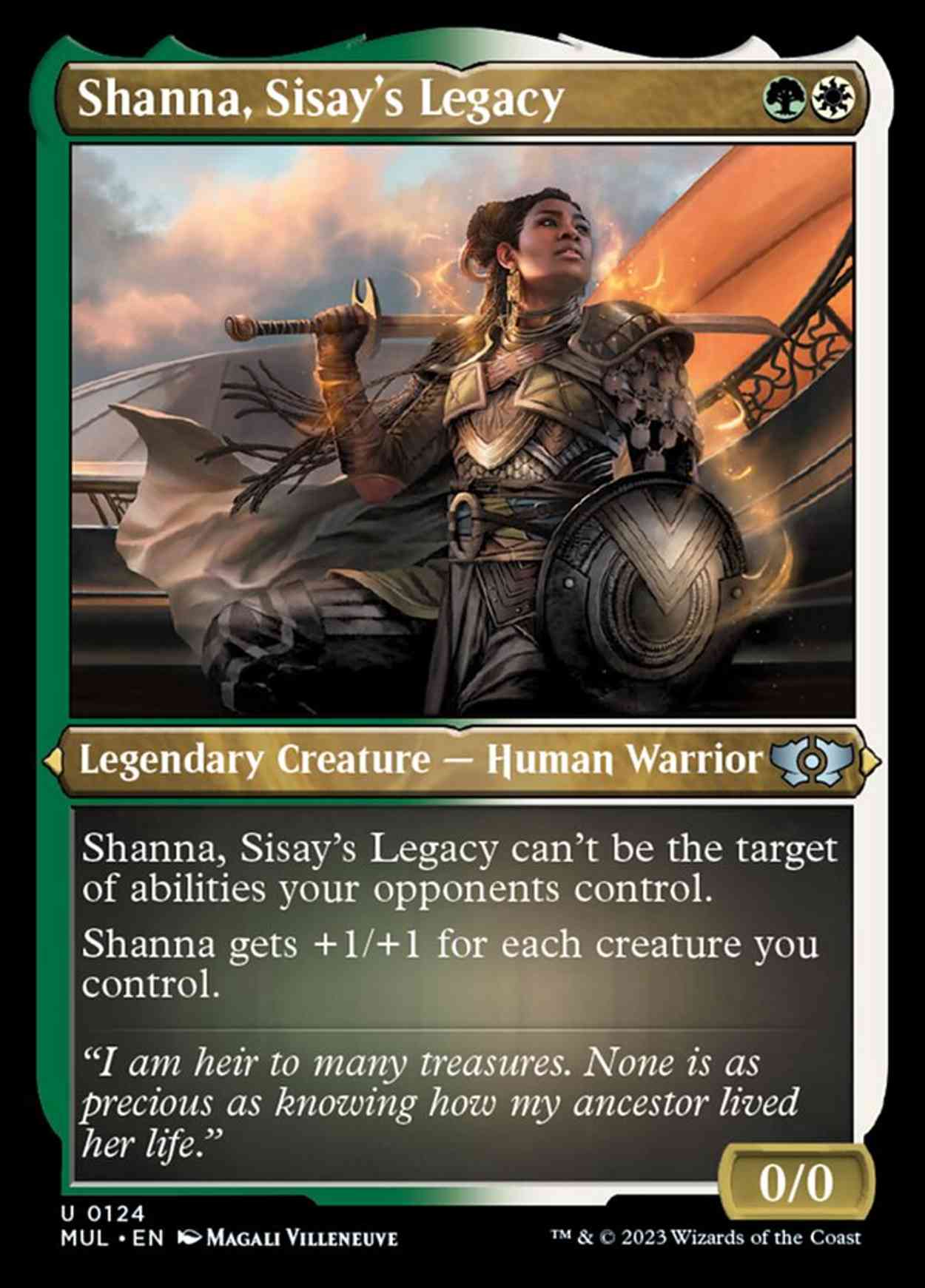 Shanna, Sisay's Legacy (Foil Etched) magic card front